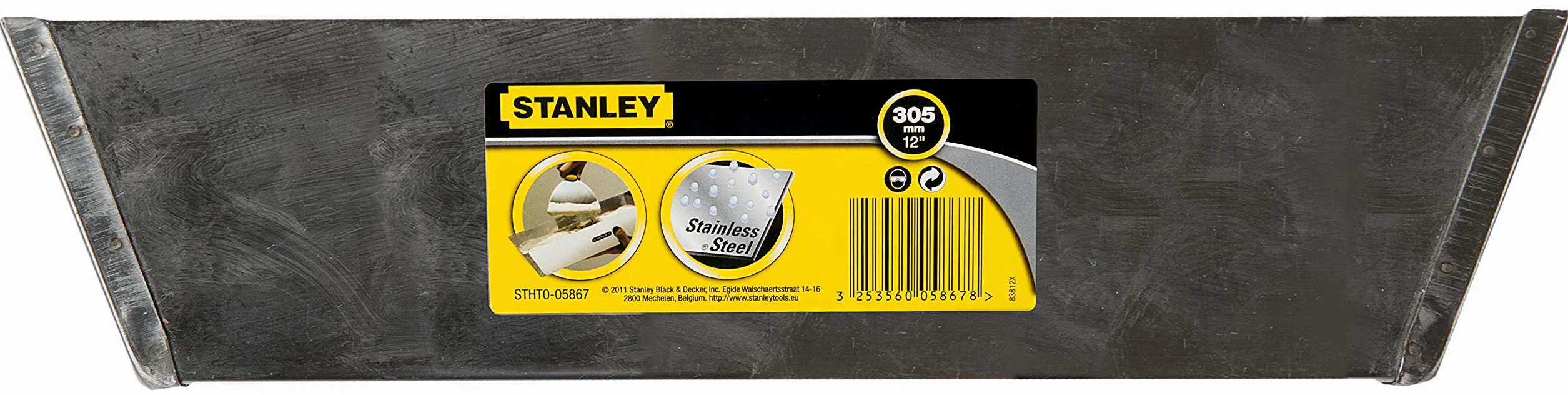 STANLEY STHT0-05867 Vaschetta Porta Intonaco in Acciaio Inox