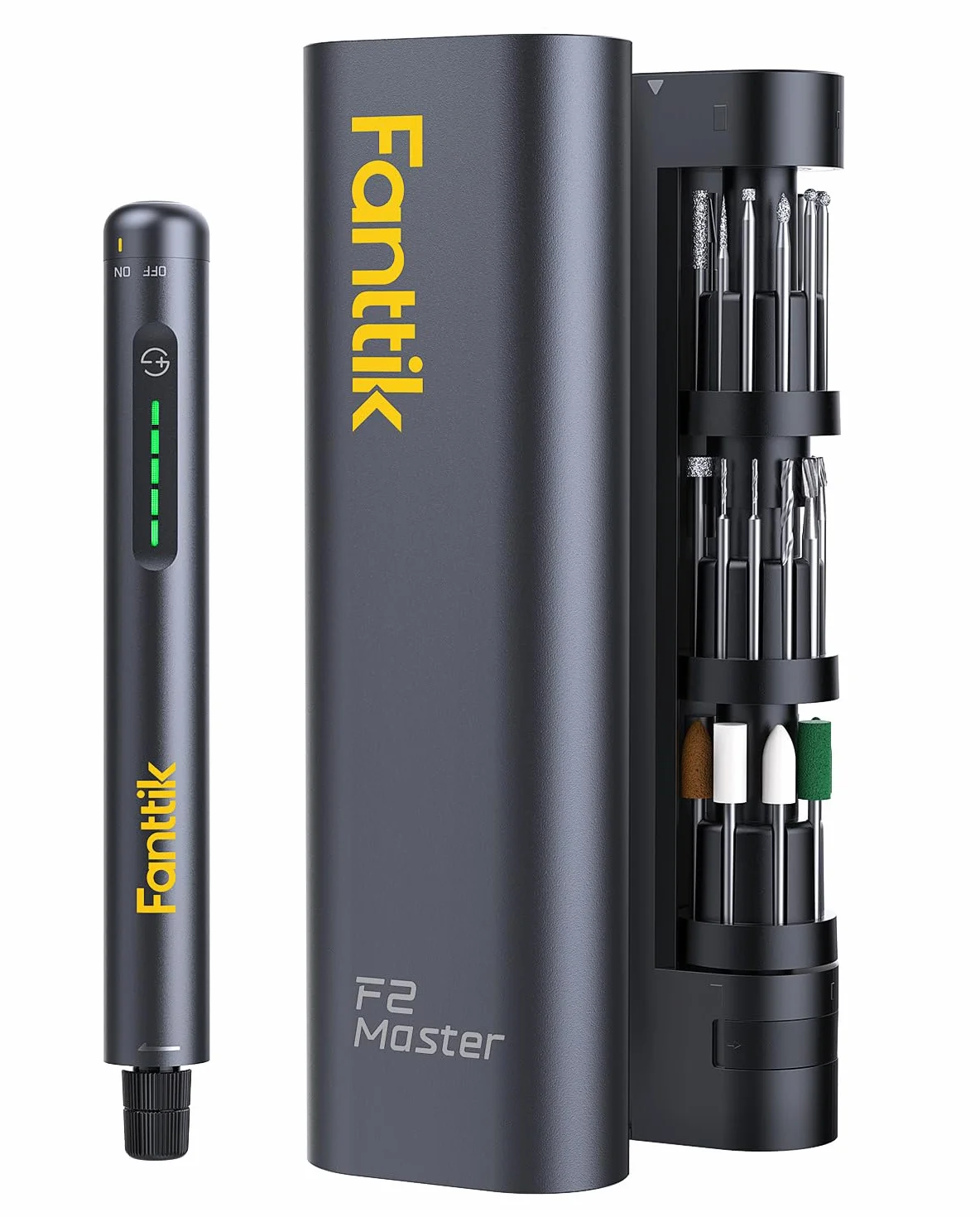 Fanttik F2 Master Mini Trapano Elettrico, Motore NeoPulse 25000 Giri/Min, 5 Velocità, 35 Accessori, Penna per Incisione