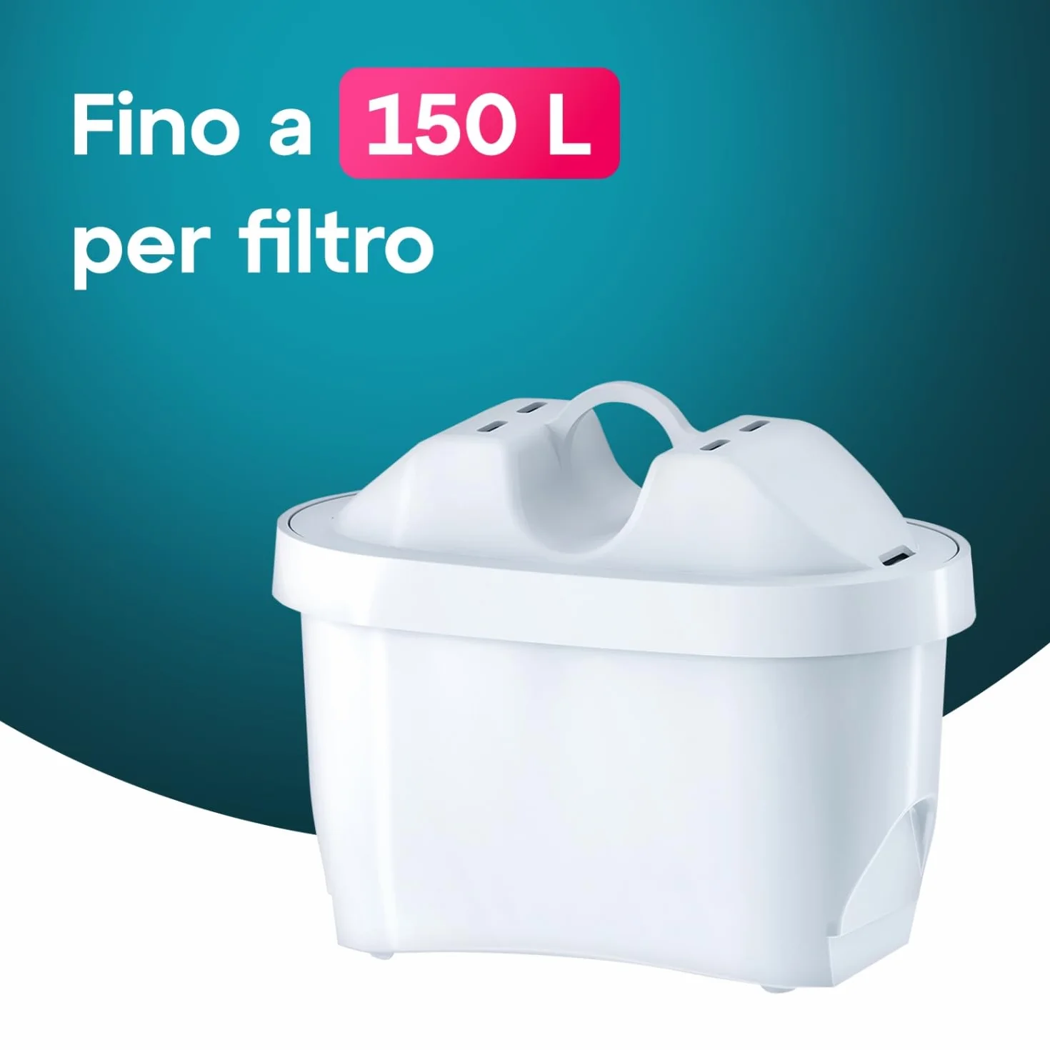 AQUAEFFECT MAX+ Filtri per Acqua Compatibili con Grandi Marchi - Confezione da 6