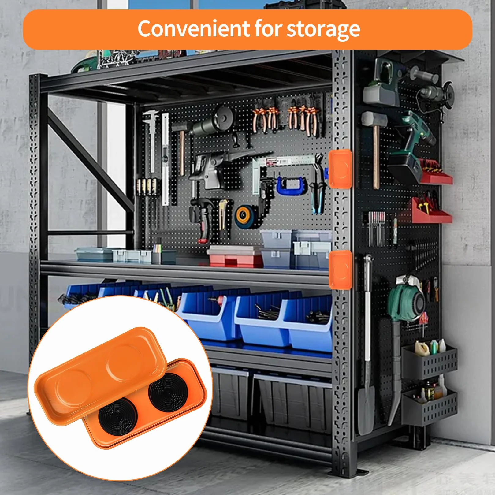 3 ciotole magnetiche per attrezzi, in acciaio inox, con supporto magnetico, supporto magnetico, vassoio magnetico per viti, chiodi da trapano, magnete ad alte prestazioni