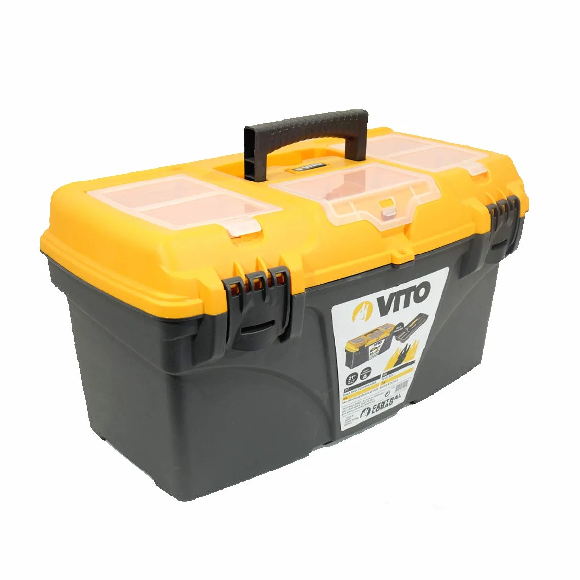 'Cassetta Degli Attrezzi 21 535 x 291 x 280 mm la scatola ha Strumenti multi-rangement alta resistenza