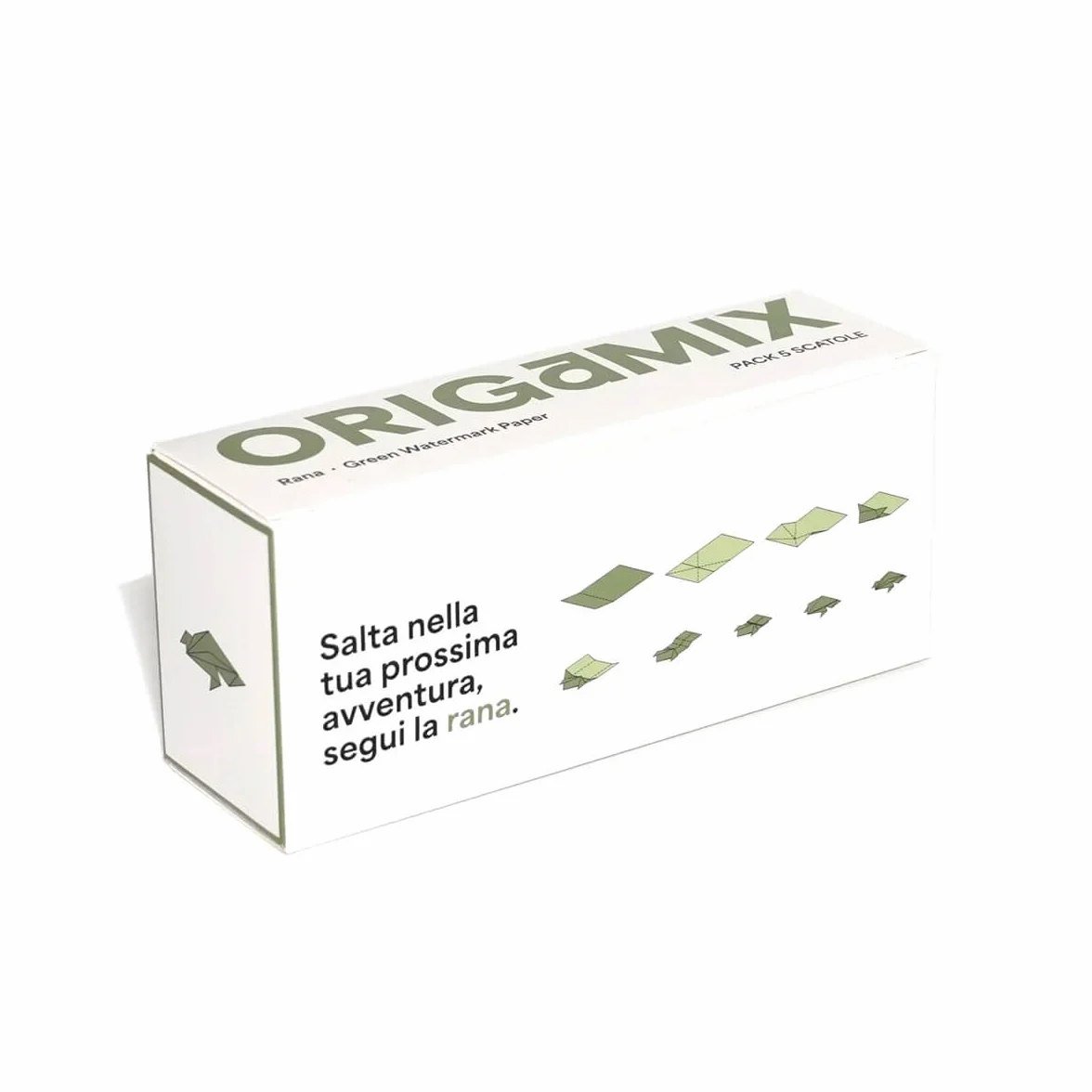 Mister Canapa, Carta da Origami di Canapa, Modello Cigno, Colore Arancione, 250 Fogli 4,4 x 10,8 cm