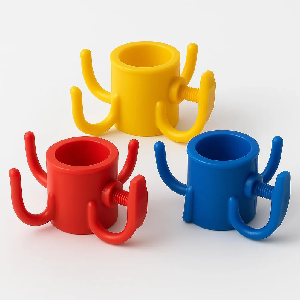 3 ganci per ombrelloni estivi 3 denti organizzazione spiaggia organizer borse 3 pezzi Durevole