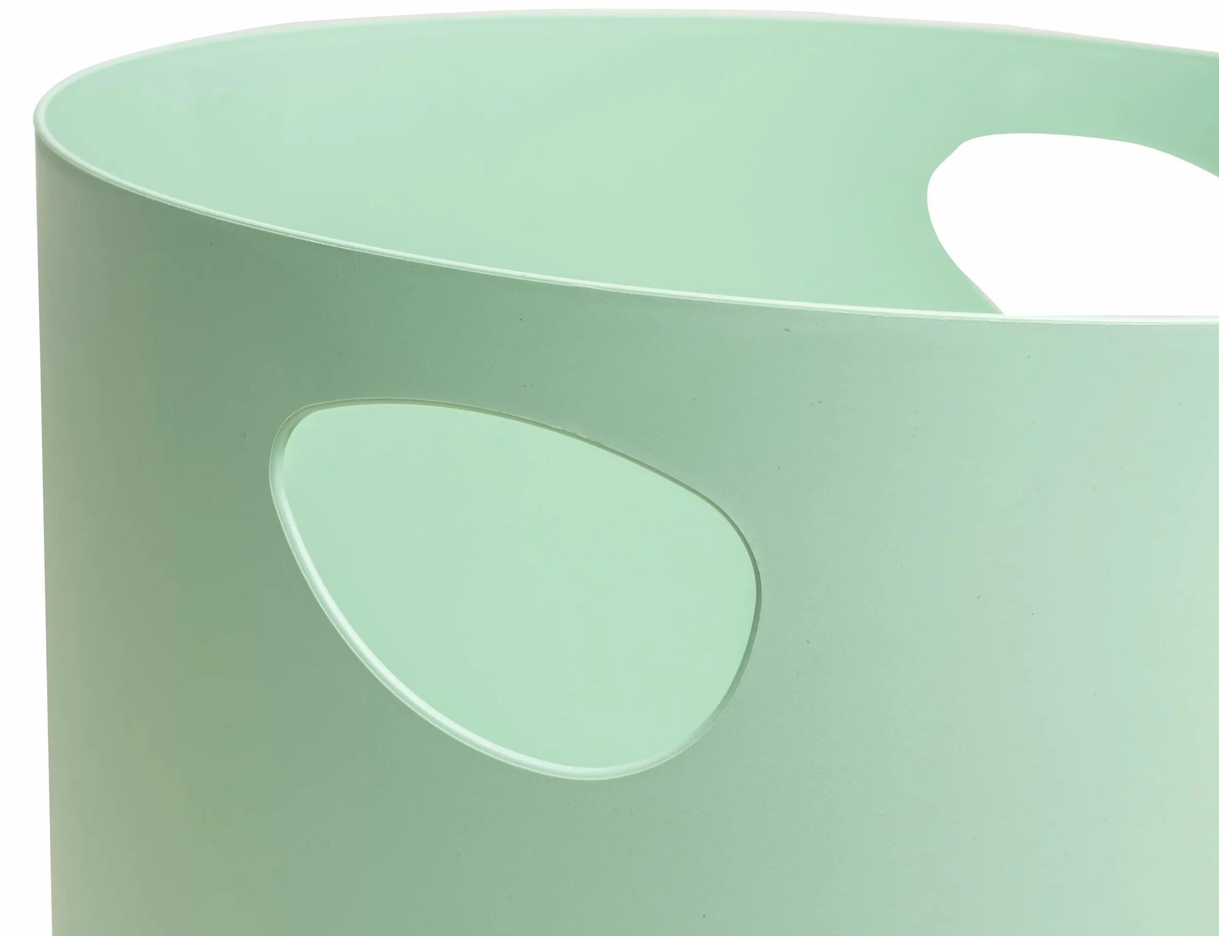 EXACOMPTA - Rif. 45380D - 1 cestino per carta con manici ECOBIN Autentik, grande capacità 15 litri, dimensioni 26,3 x 26,3 x 33,5 cm, per ufficio o casa, colore: verde salvia