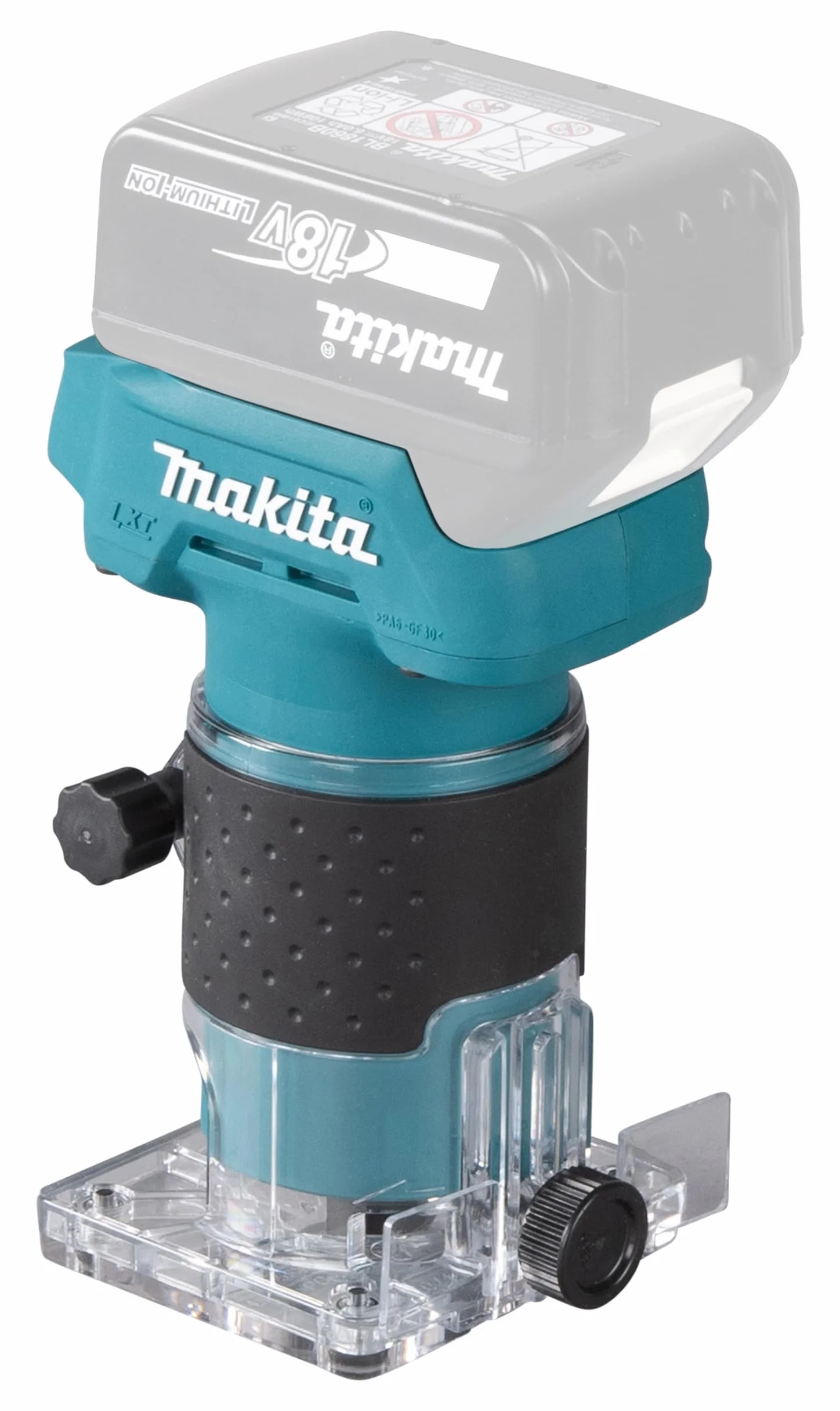 Makita DRT52Z 18V Li-Ion LXT Brushless Router/Trimmer, batterie e caricabatterie non inclusi