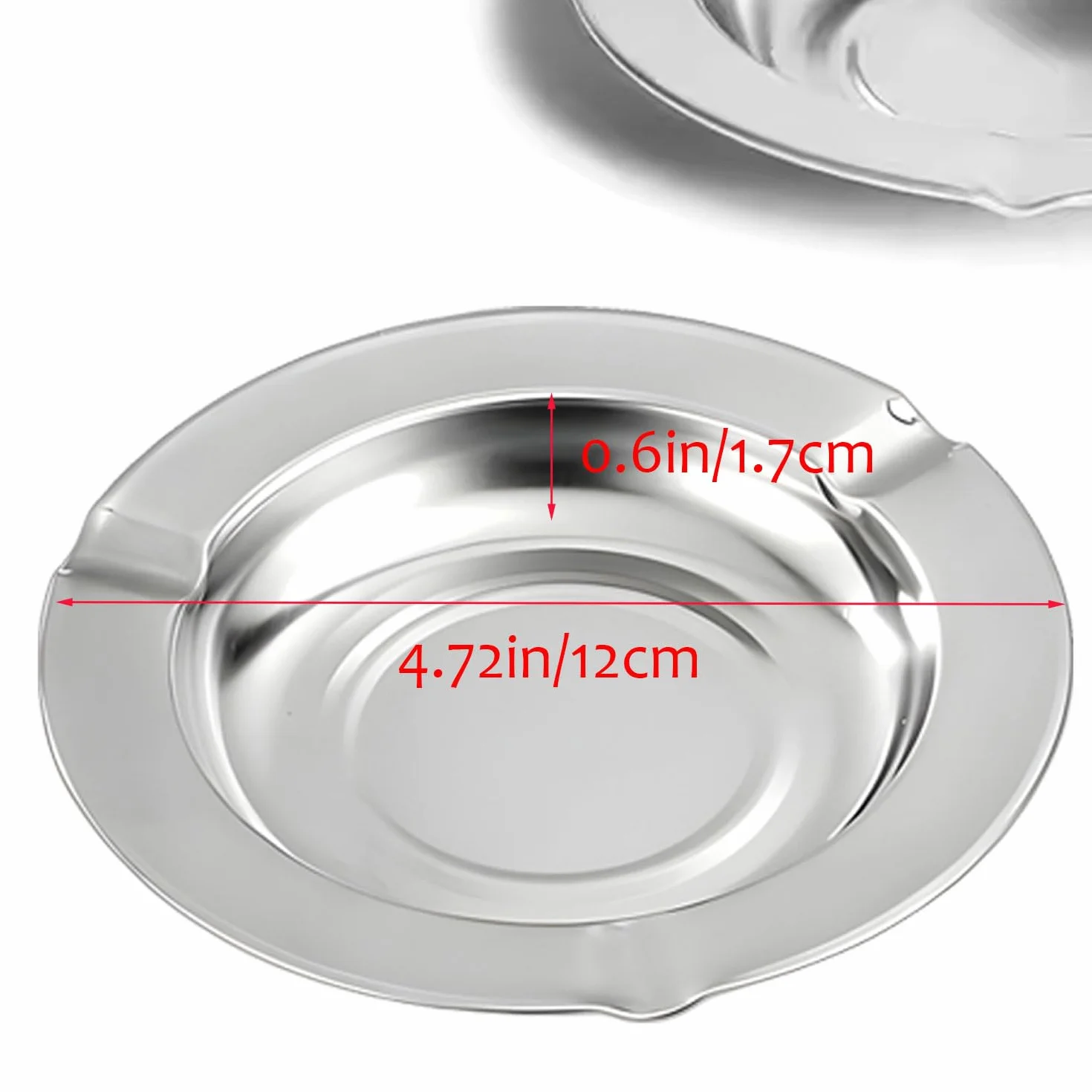Posacenere in acciaio inox usa e getta confezione da 10, portatile per interni/esterni
