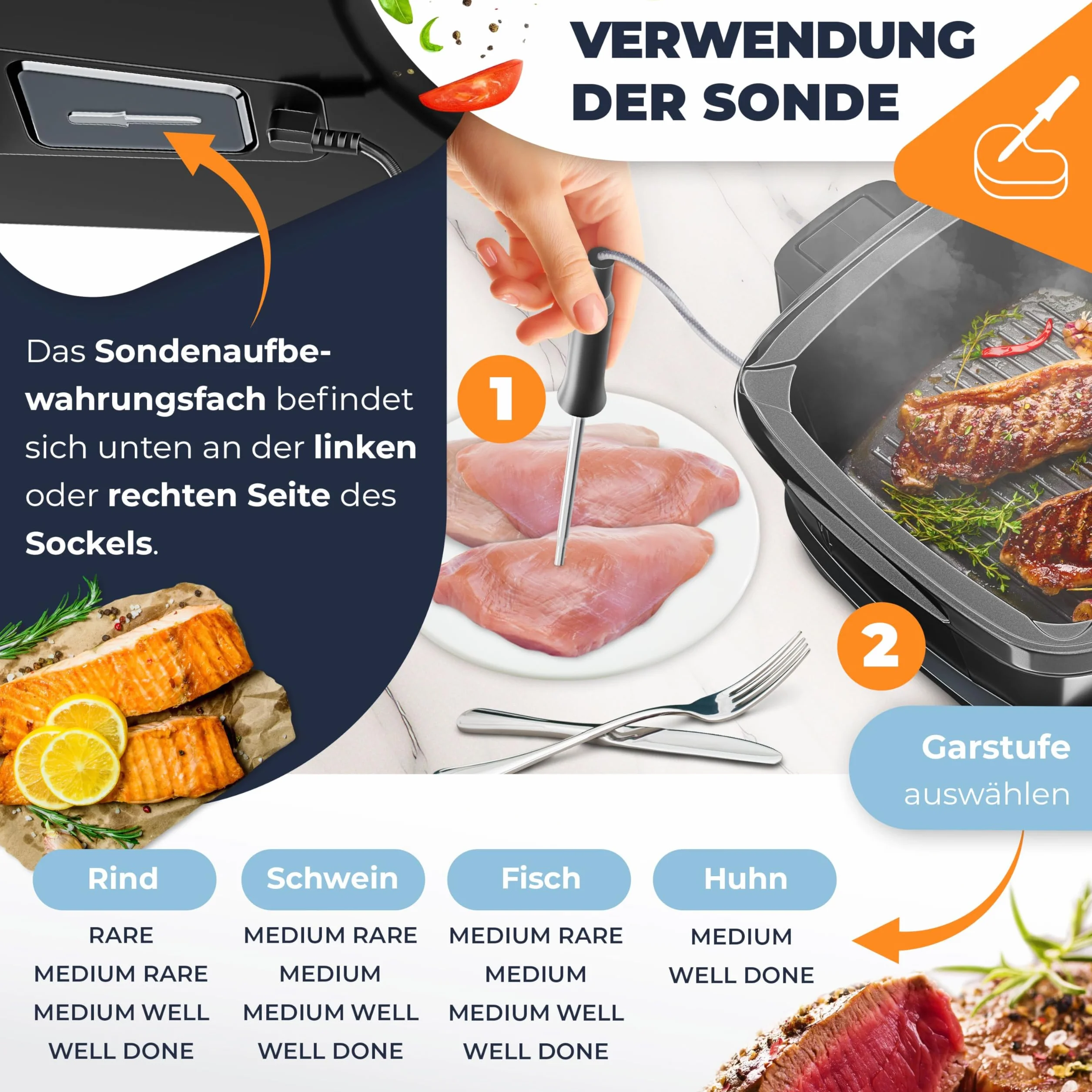 KESSER® Fornello multicooker con friggitrice ad aria calda, 8 l e 16 programmi, utensile da cucina – grigliare, cuocere, stufare, cuocere a vapore, funzione preriscaldamento e mantenimento del calore