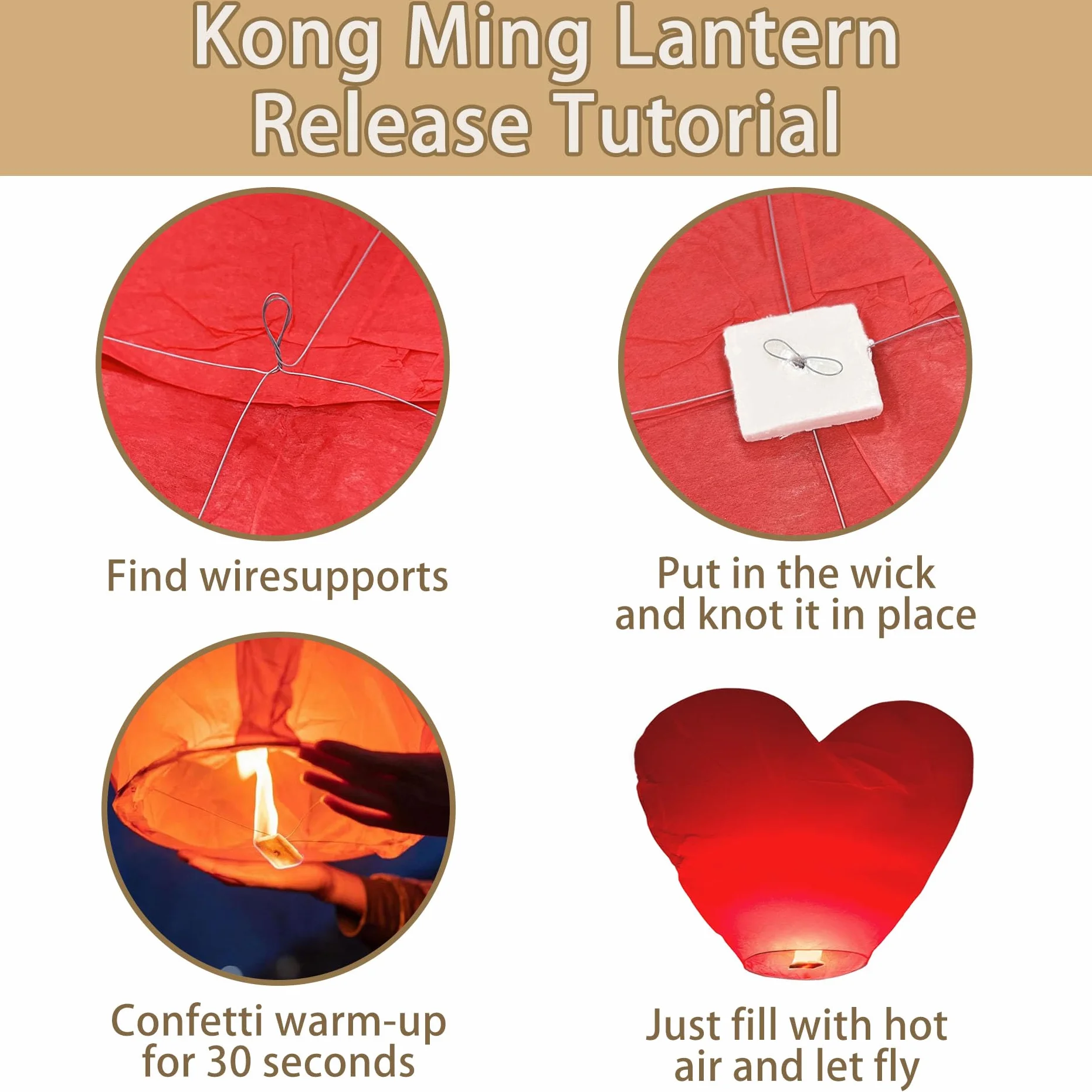 VAIIEYO Confezione da 10 Lanterne Cinesi a Forma di Cuore, Ecologiche, Biodegradabili, Resistenti, per Matrimoni, Compleanni,Capodanno e Tutte le Celebrazioni Rosso