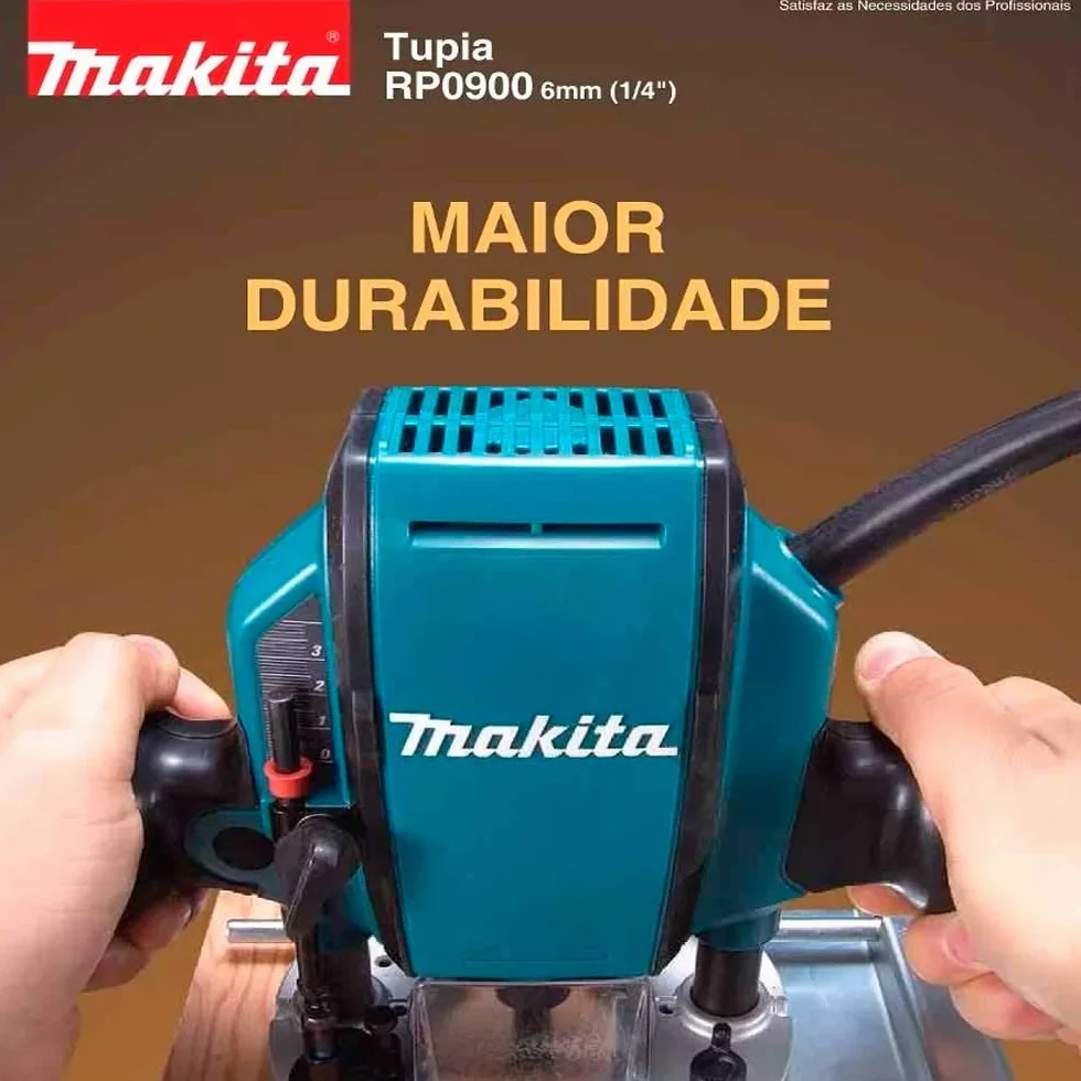 MAKITA RP0900 - Fresadora de superficie 900W 27000 rpm pinza 8 mm 2.7 kg