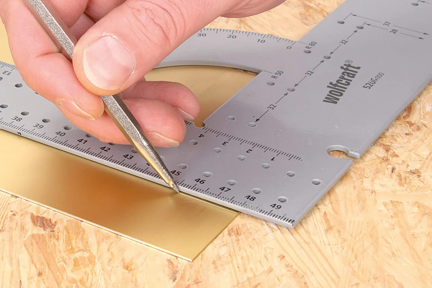 wolfcraft Punta per tracciare I 7985010 I Per tracciare linee e forme su pezzi in metallo
