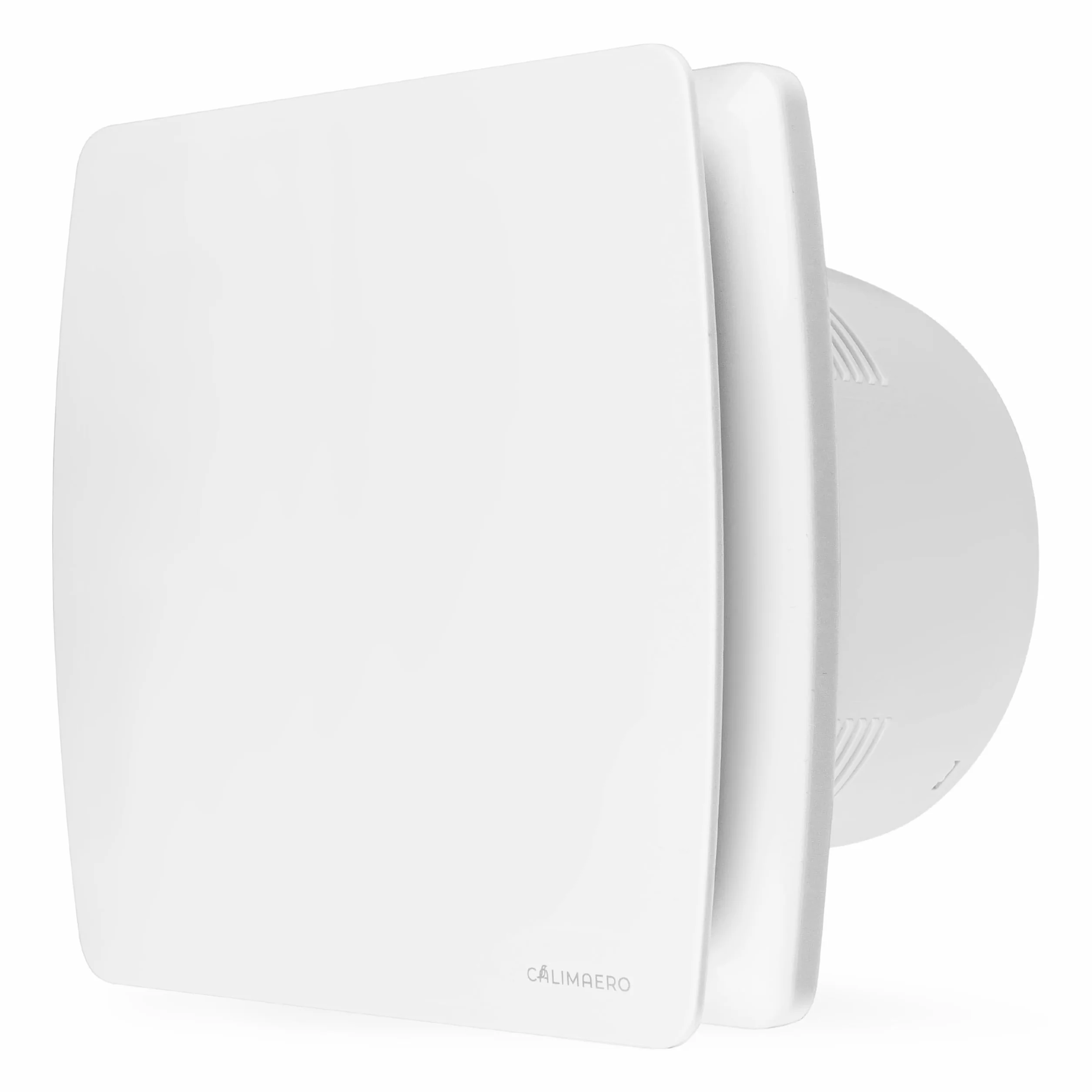 BREEZE Aspiratore Bagno 150mm Con overrun e Valvola di non ritorno, Ventilatore da bagno con sensore di umidità, Efficienza energetica, Silenzioso, Plastica 18W, 240m³/h, 35db, Ipx4,