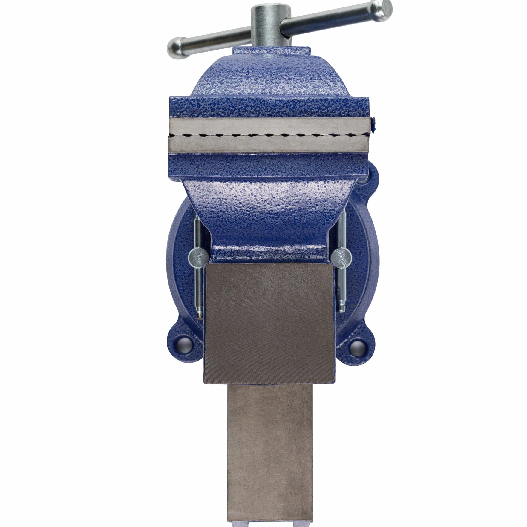 tectake® Morsa da Banco Ghisa 27x10x15 cm, Morsa da Falegname con Incudine per Banco da Lavoro, Attrezzi Falegnameria, Base Girevole, Apertura 125 mm, Ideale Fai da te in Garage o Officina - Blu
