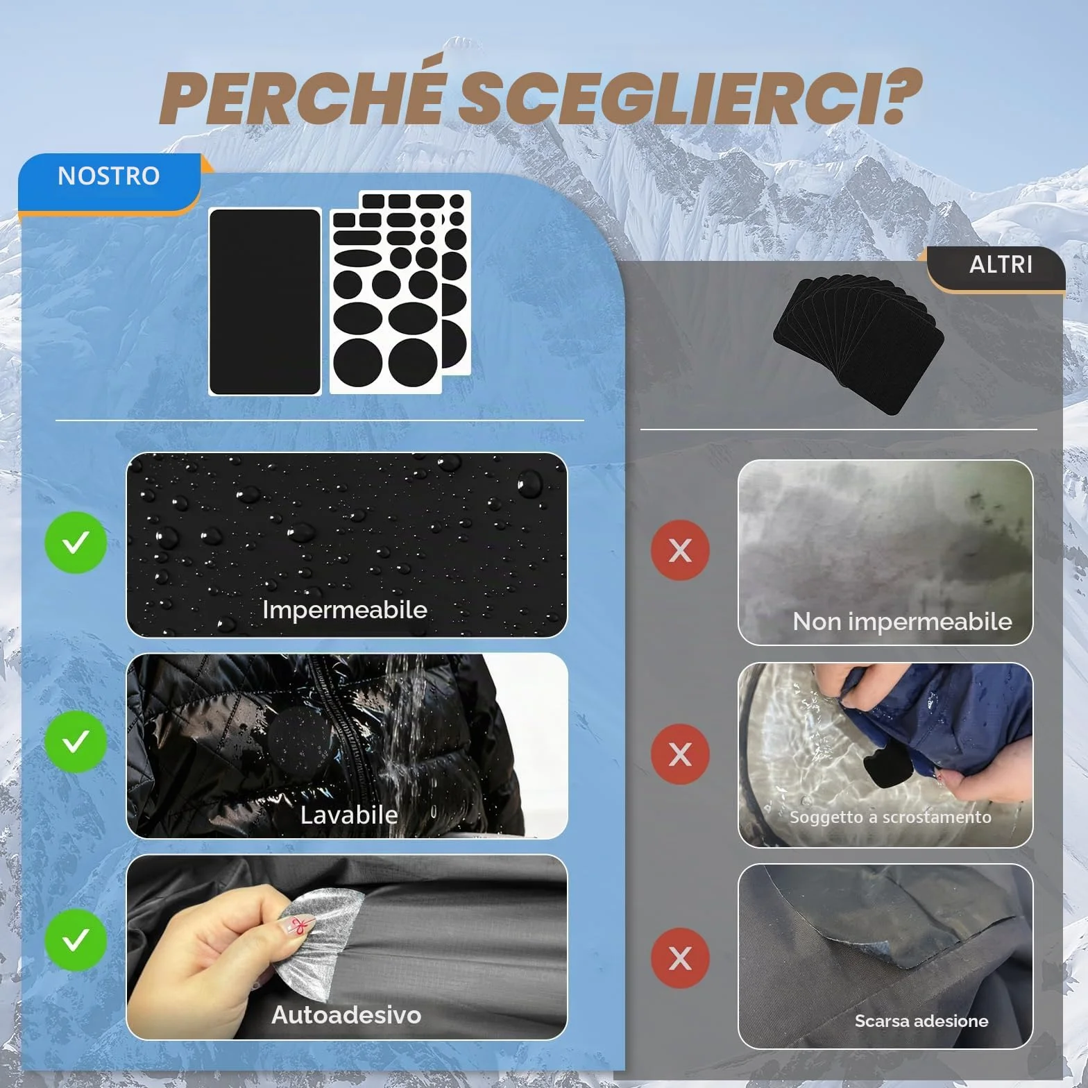 Toppe Adesive per Piumini Nero, 35 Pezzi Toppe Adesive per Tessuti, Toppa per Giubbotti, Toppa Riparatori Impermeabili In Nylon, Patch Adesivi per Tessuti, Zaini, Sacchi a Pelo, Tende