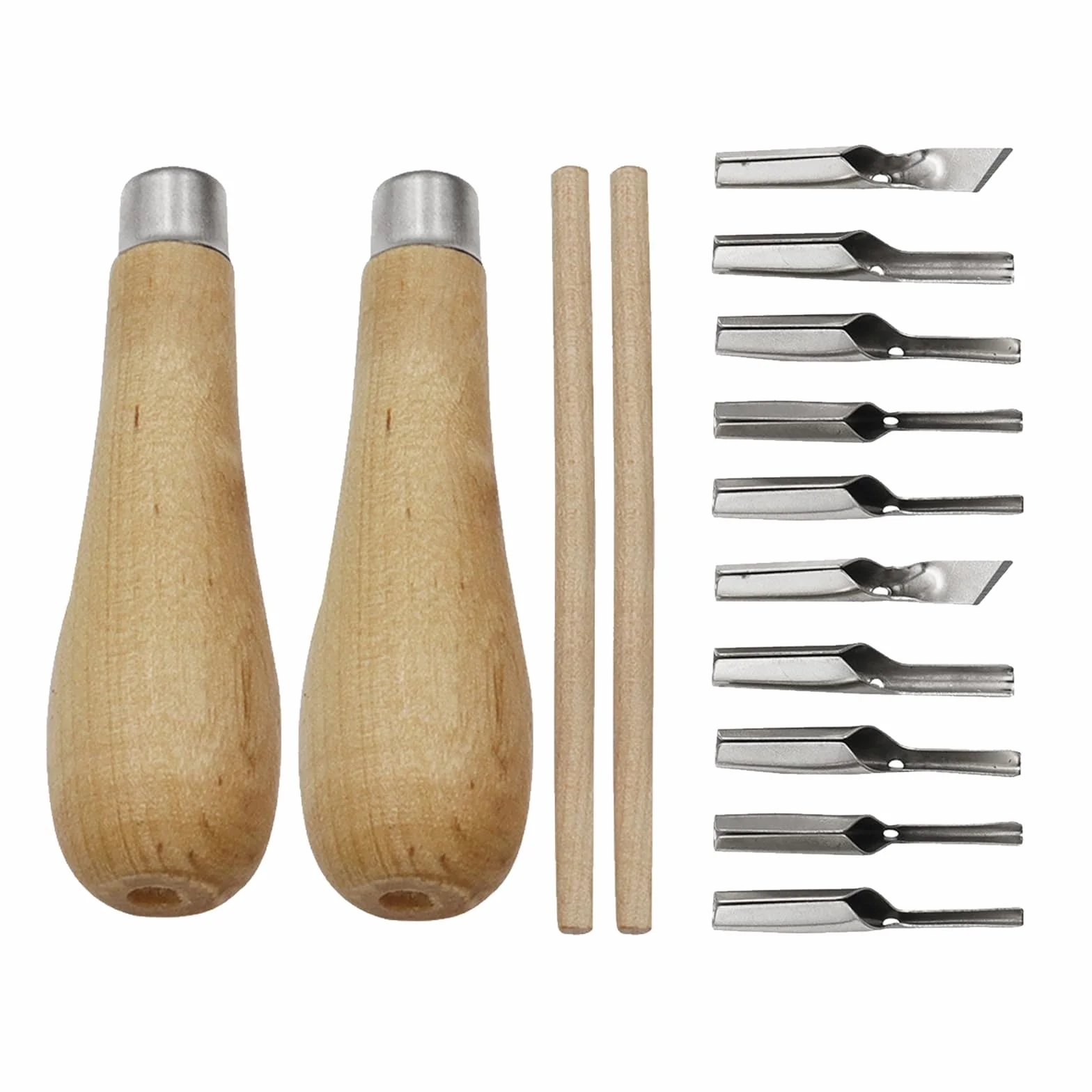 2 Kit di Strumenti Per Intaglio del Legno, Sgorbie per Legno, Coltelli da Intaglio con Lama, per Adulti, Principianti, per Blocchi di Intaglio Fai-da-Te Scultura E Arte Paiting