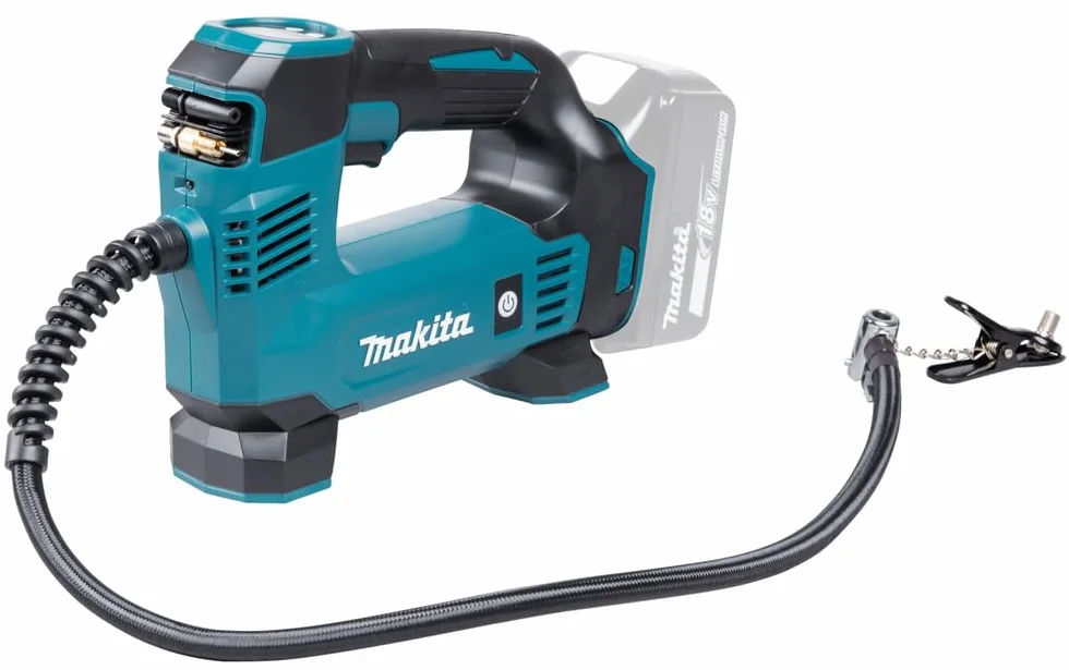 Makita COMPRESSORE ARIA PORTATILE 18V 0.83MP+LED+AUTOSTOP, nero