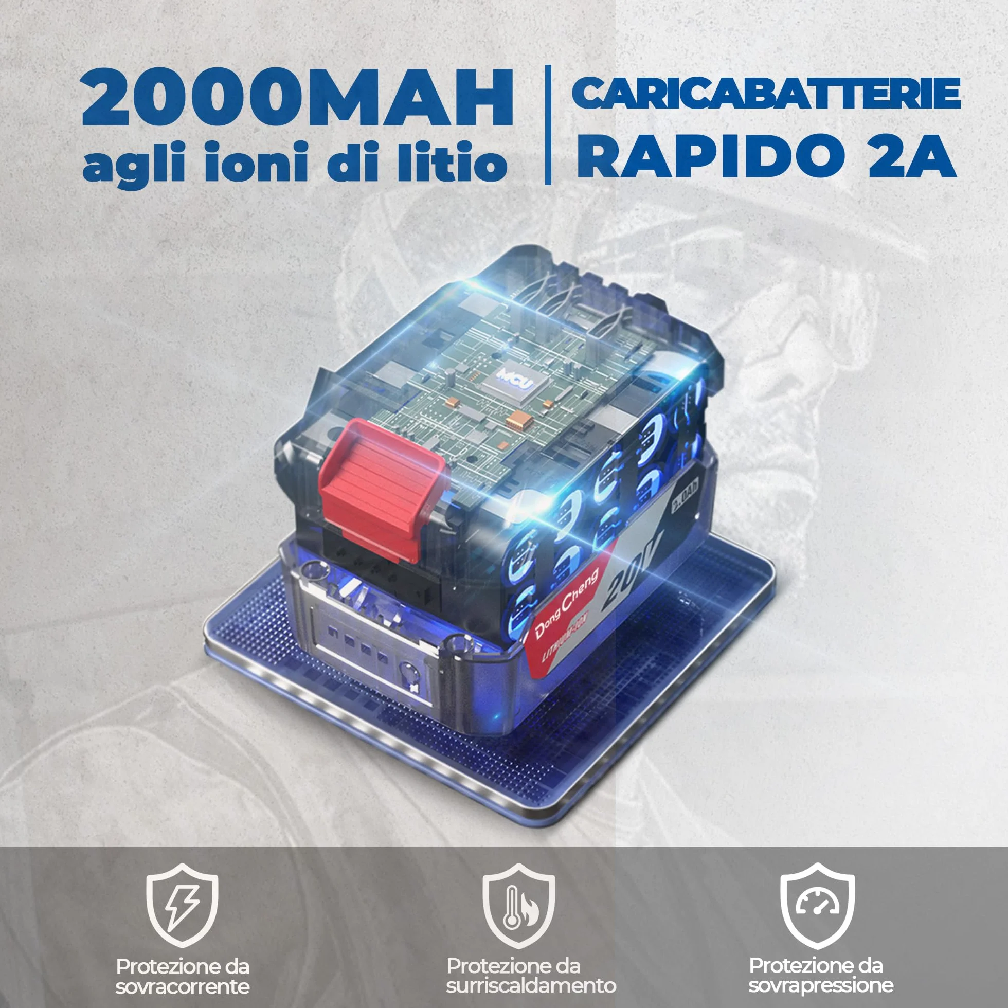 Dong Cheng Avvitatore a Impulsi Brushless a Batteria 18V, 165Nm, Avvio Dolce & Modalità Autofilettante, 3 Velocità, 2x 2.0 Ah Batteria, Caricabatterie, Set di Bits+Dadi, per Legno, Metallo, Fai da Te