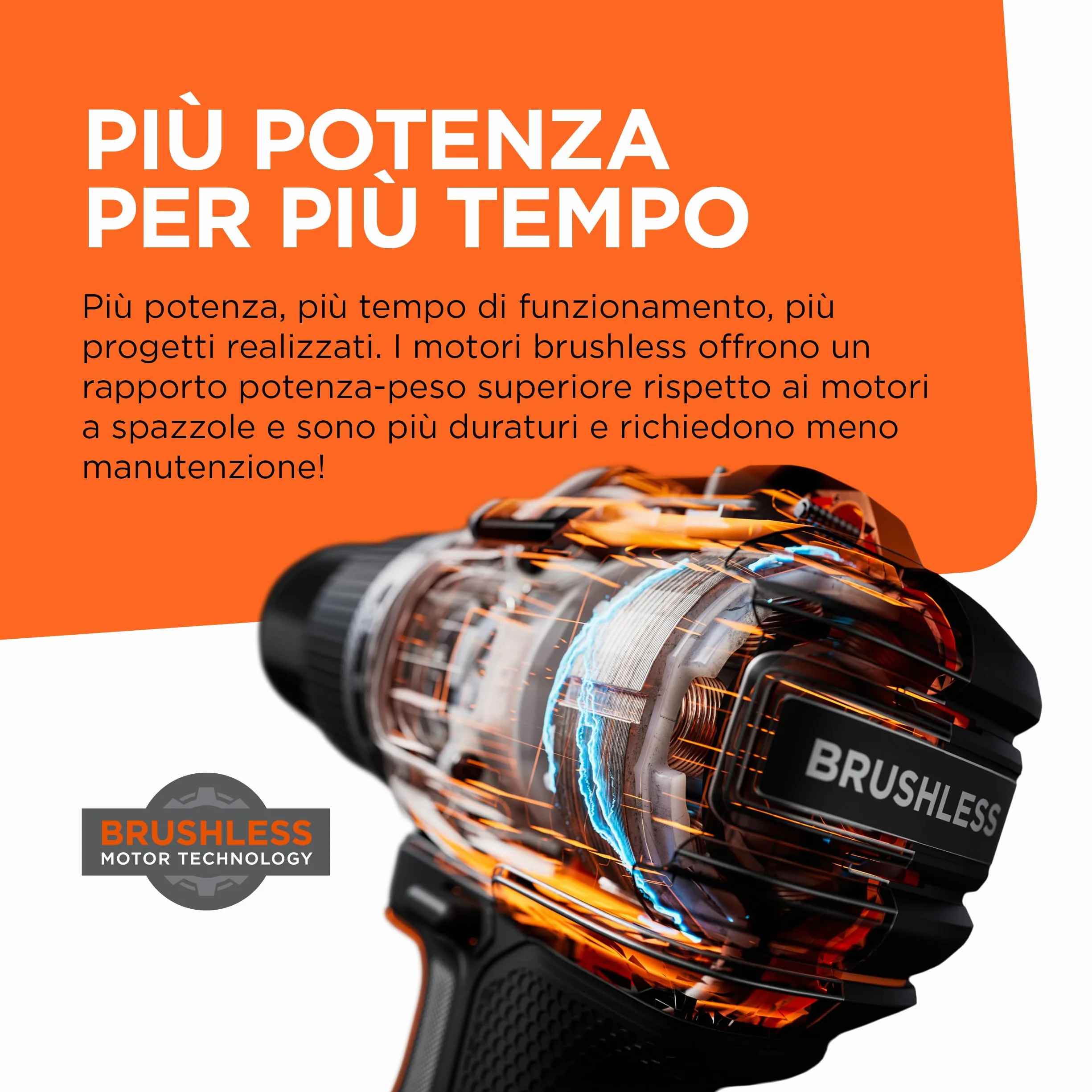 BLACK+DECKER Azionatore a impulsi senza spazzole, avvitatore a impulsi senza fili e 20 punte, senza batteria o caricatore, BLIM78NZ-XJ