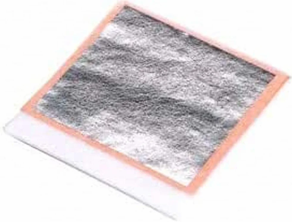 Foglia D'argento Puro Commestibile Al 100% Commestibile, 60mm x 60mm, Confezione da 20