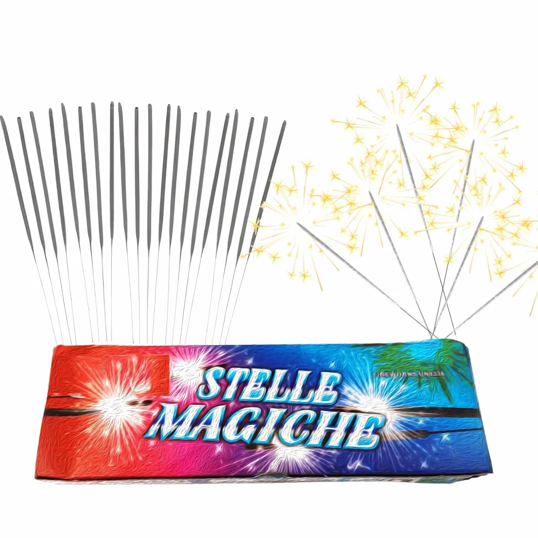 Candeline Magiche 17cm Kit 140 Bastoncini Scintillanti per Matrimonio Compleanno Feste