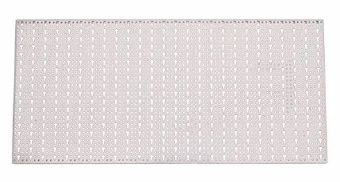 Pannello forato portautensili a parete per banco da lavoro attrezzi rettangolare 50x100 cm bianco