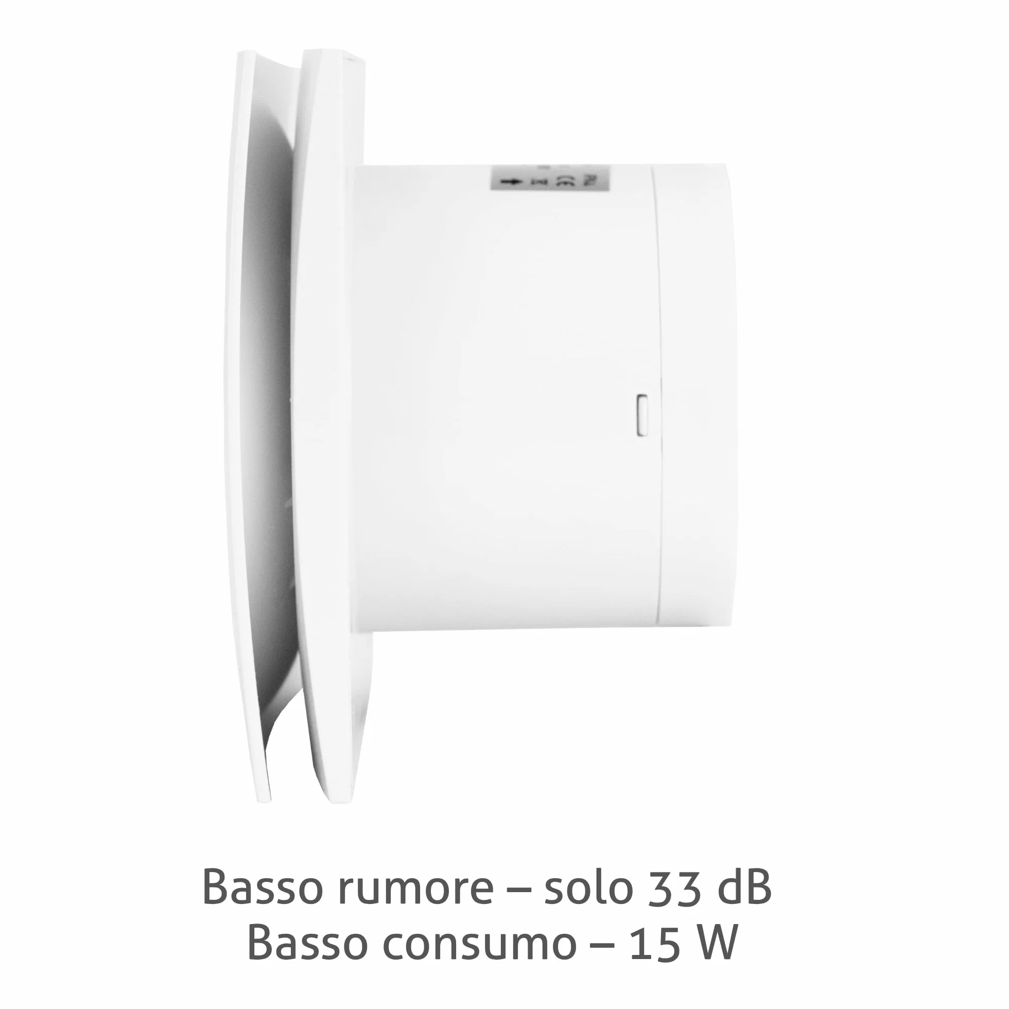 Turbionaire RING 100 SW Aspiratore da bagno 100 mm IPX4 Bianco