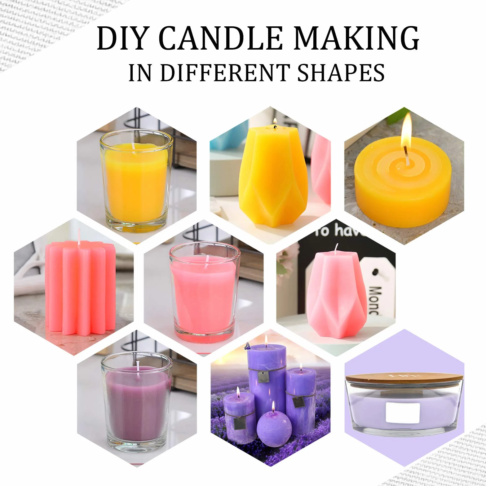 Colore per cera di candela Colore per candele per fai da te Tinta per cera di soia con stoppini Fiocchi di tintura per candele sicuri e naturali (34 x 5 g)