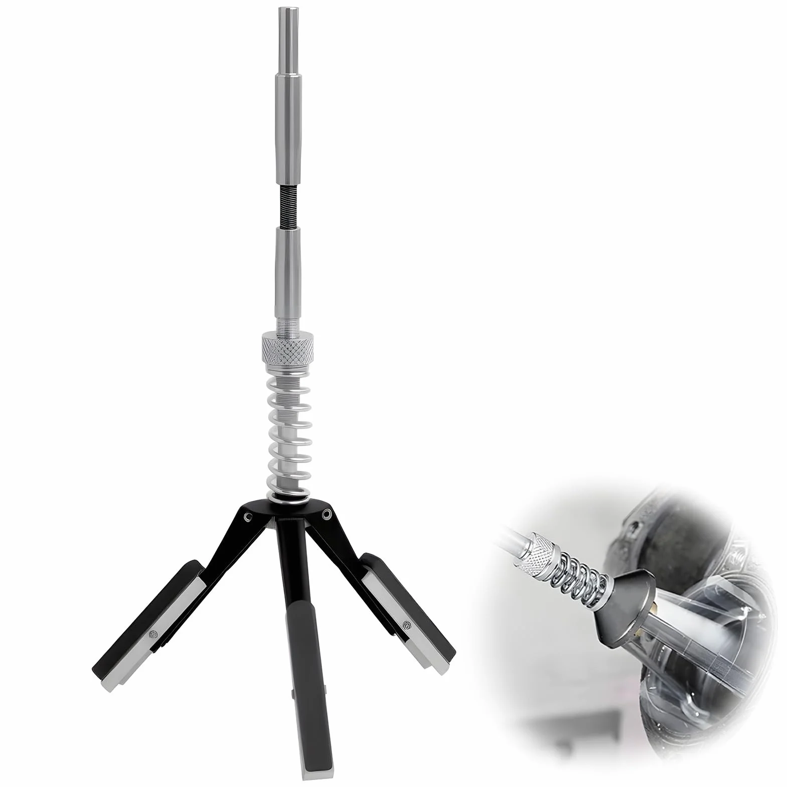 150.1190 Levigatrice per Cilindri Professionale KS Tools, Diametro Regolabile da 32 a 89 mm,per Cilindri di Motori, Gusci Portacuscinetti e Tubi, con Albero Flessibile