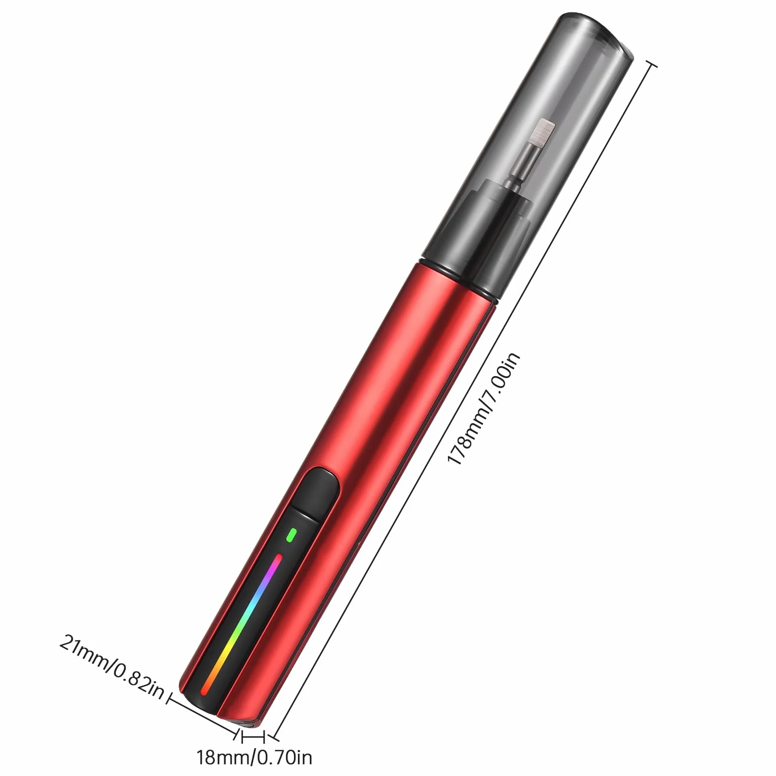 Levigatrice Alternativa Elettrica a Ricarica Rapida USB, Mini Penna Abrasiva Regolabile a 3 Velocità con 8 Pezzi Teste e Carta Vetrata