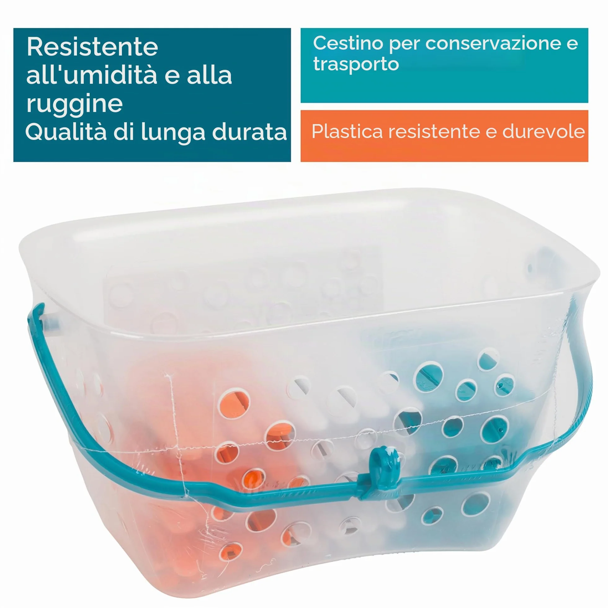 Beldray LA028297TQ Mollette Bucato con Cestino 48 sztuk, do użytku wewnętrznego i zewnętrznego, 23.7 x 12.5 x 13.3 cm
