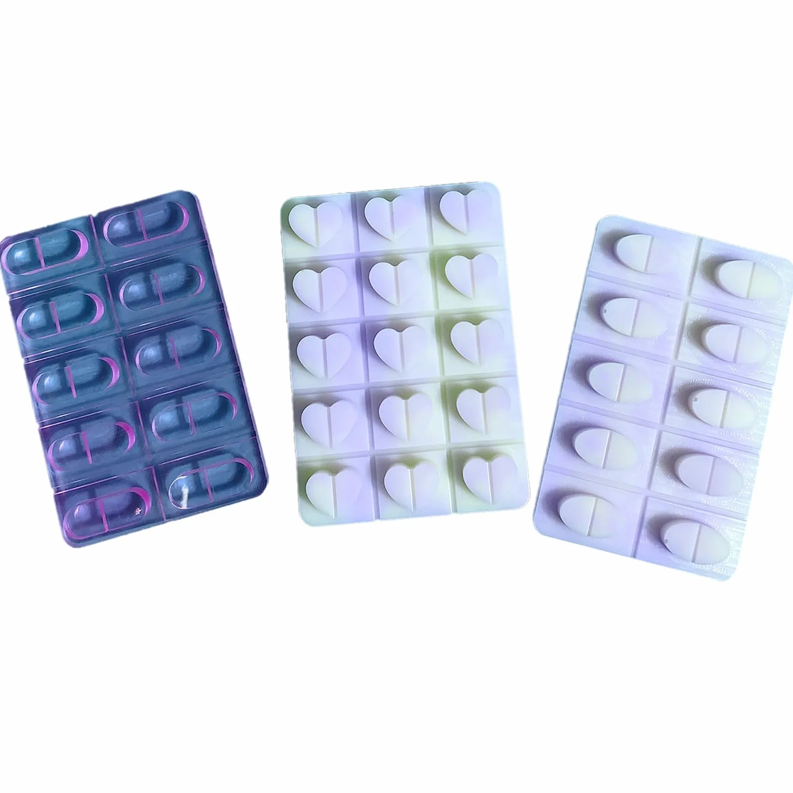 Stampi in silicone, stampo a forma di medicinali, facile da pulire, versatile, versione completa, stampo per pellet e compresse