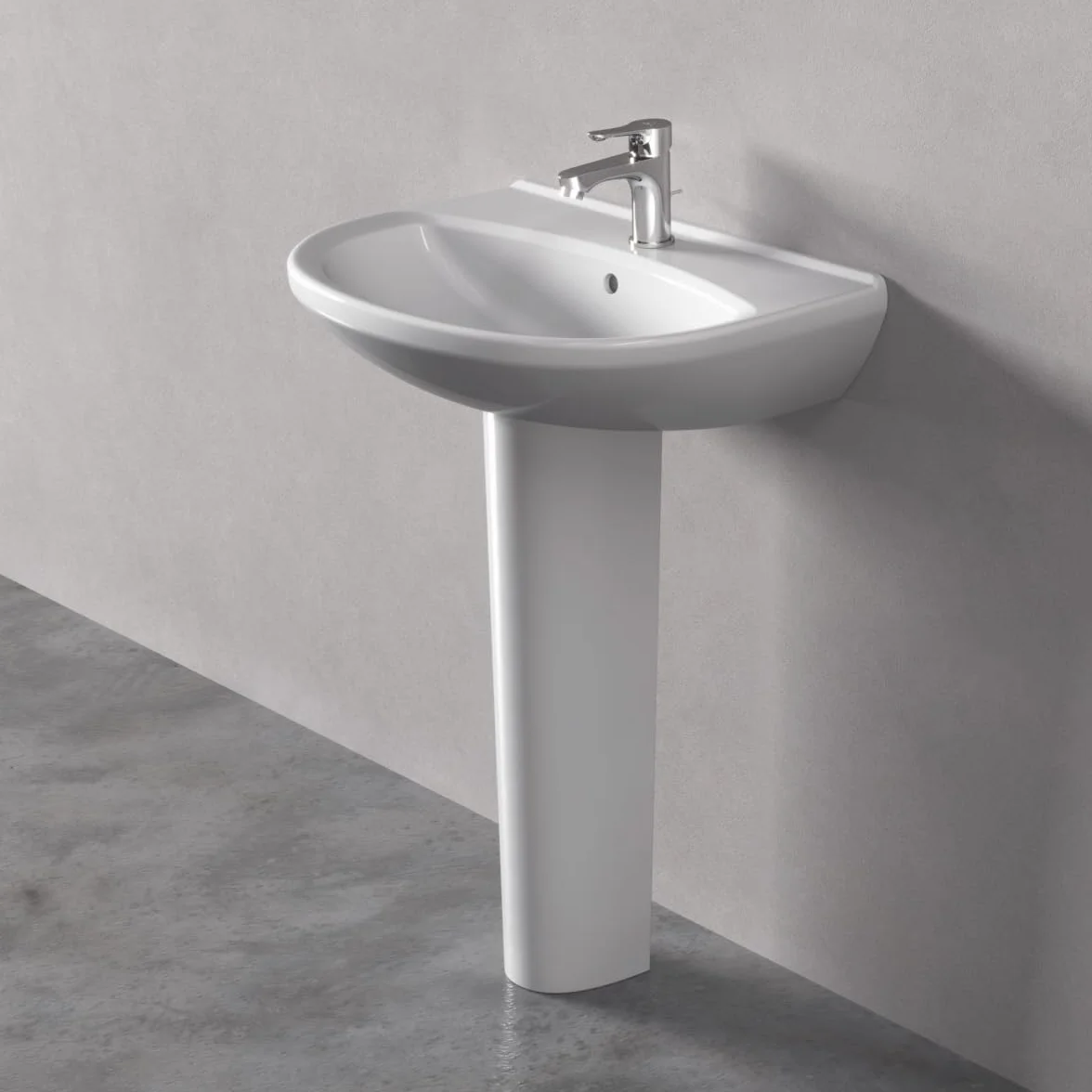 Ideal Standard Miscelatore lavabo Alpha, con scarico, rubinetto a risparmio idrico, sistema di montaggio rapido Easy Fix – Cromato