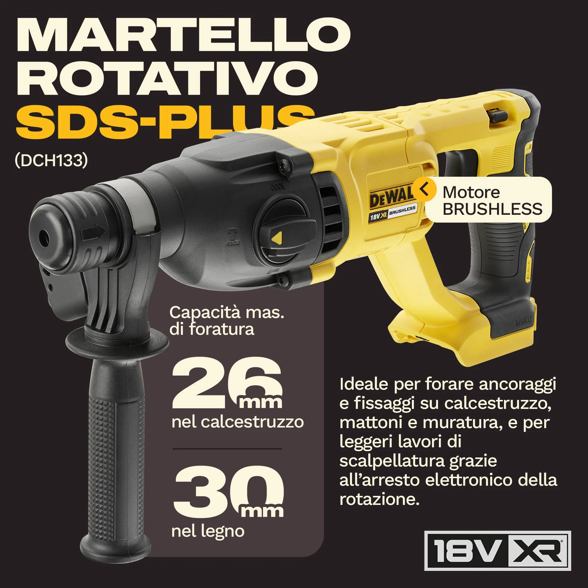 DEWALT Kit Combo 18V 4PC con 3 batterie 4Ah DCK424M3-QW