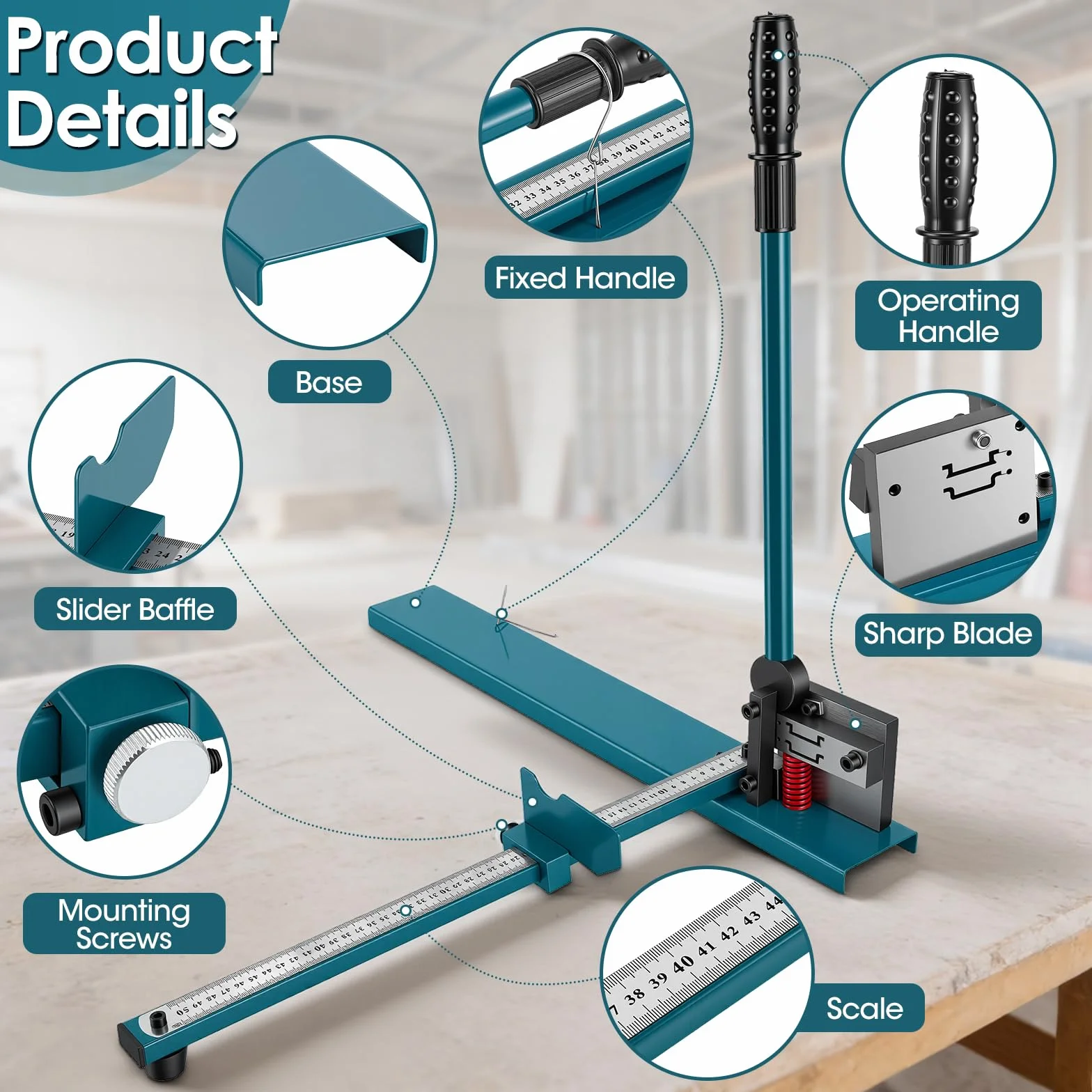 Taglierina Per Rotaie, Taglierina Guide Din A Doppia Scanalatura Utensile Manuale Il Taglio Guide Din Con Righello Misurazione Guide In Acciaio/Alluminio/Ferro 35Mm Strumento Taglio Piastre Canaline