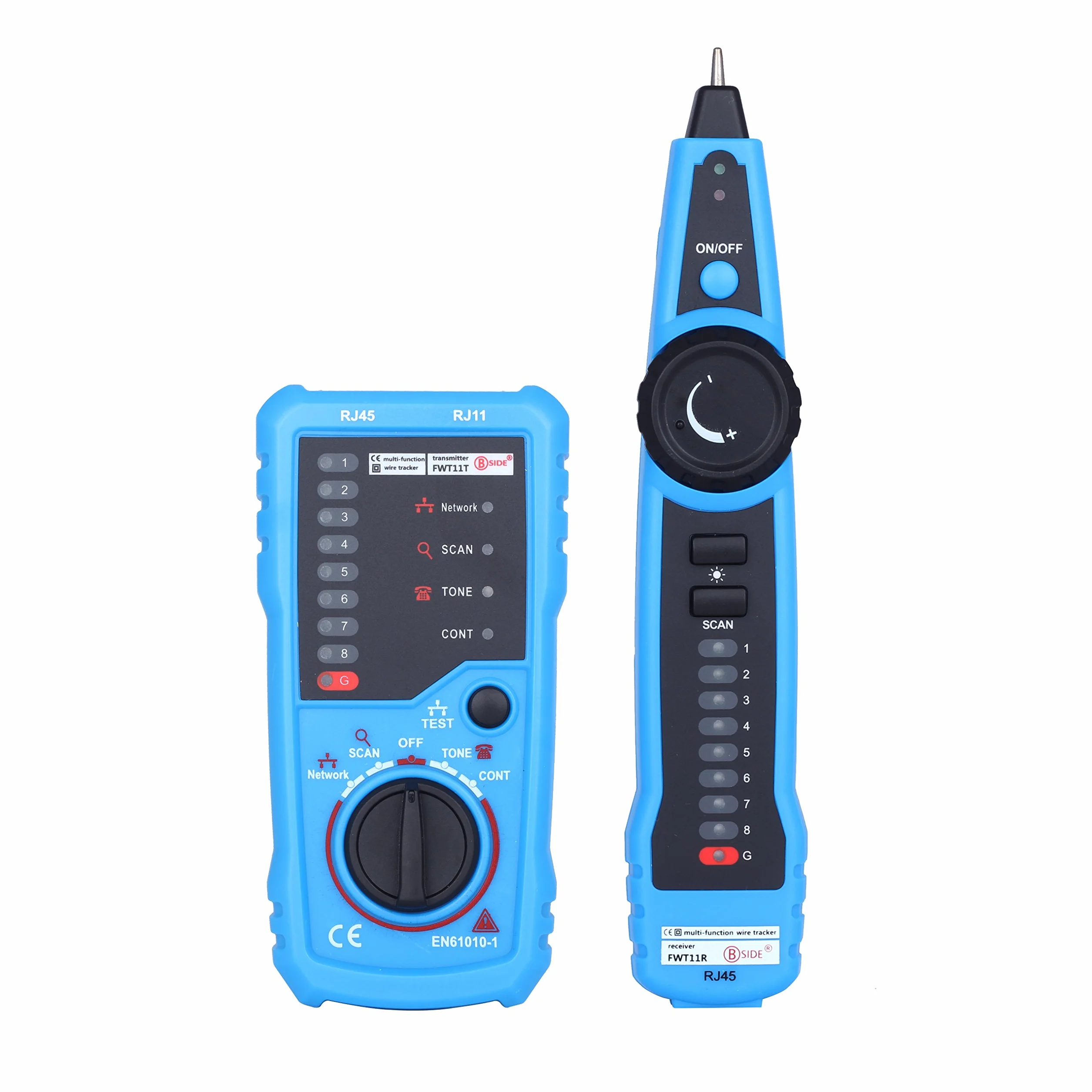 AideTek FWT11 RJ45 RJ11 Tester per Cavi Telefonici Rete LAN TV Cavo Elettrico Trova Fili Tracker