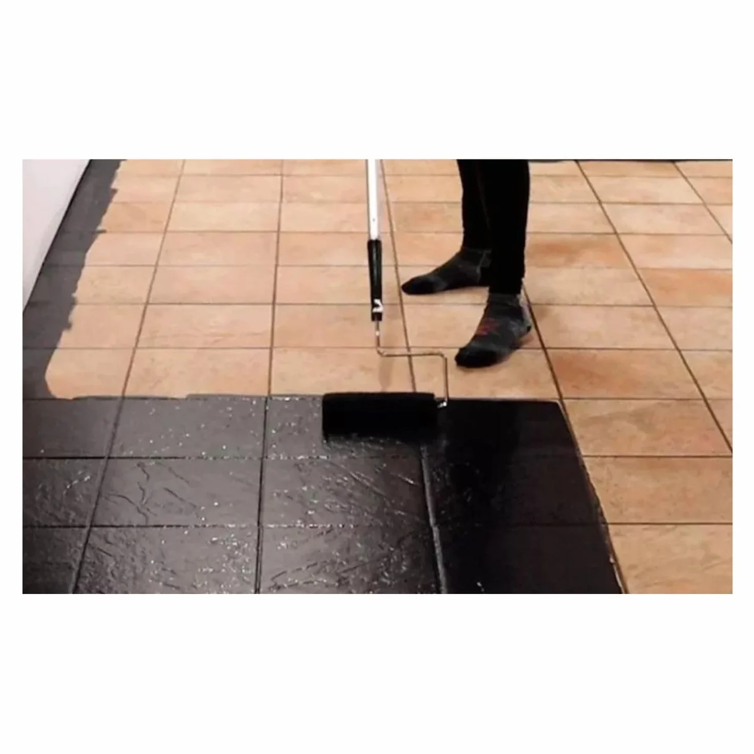 GENERICO Resina Epossidica Colorata per Pavimenti 6 Kg Resa 50-60 Mq (EpoCoat) - Alta Resistenza Chimica, Ideale per Cemento, Garage, Capannoni, A Rullo o Spatola (RAL 7044)