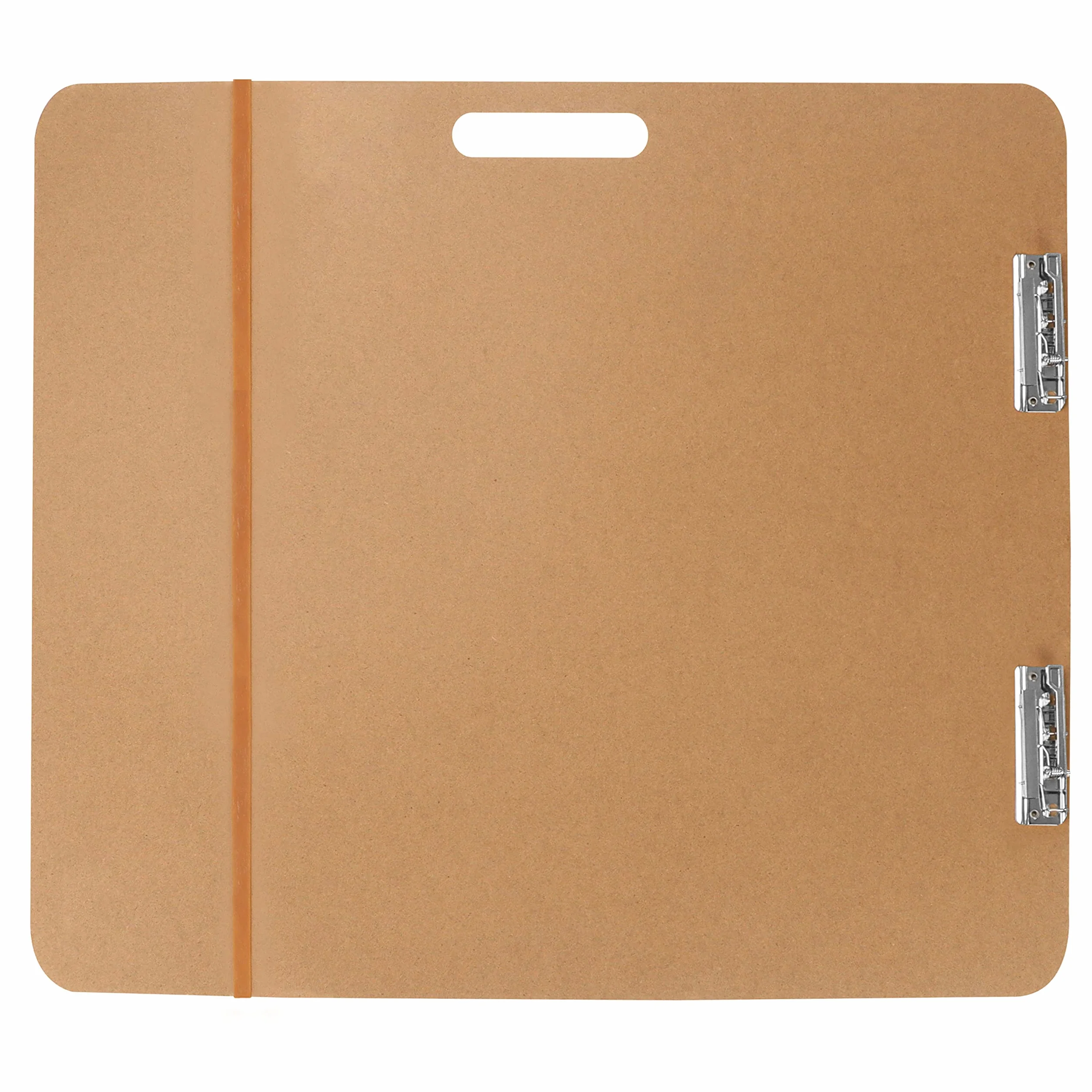 Kurtzy Cartellina Rigida con Pinza Grande - 66 x 58,3 cm - Portablocco Legno con Maniglia e Doppia Clip - Clipboard Clip Ferma Fogli per Pittura, Disegno e Schizzi - Studio, Aula Scolastica e Ufficio