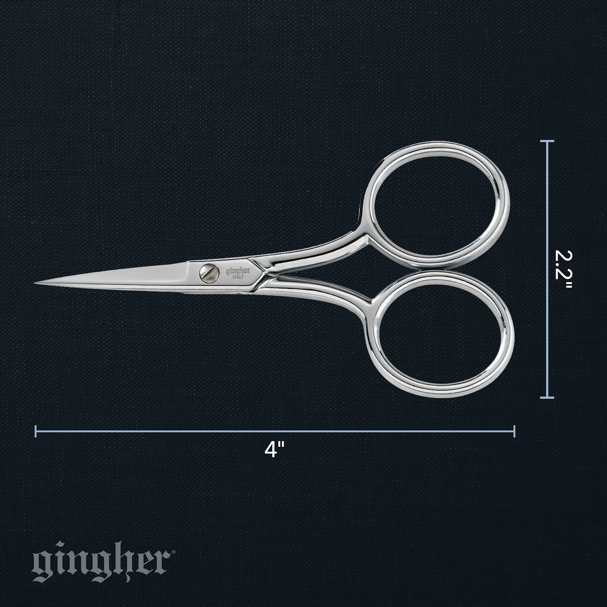 Gingher 4 pollici grande manico ricamo forbici (01-005271)