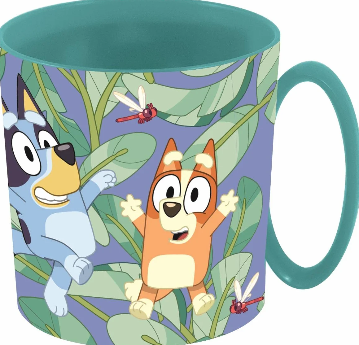 Bluey Tazza Bambini Plastica 390ml Adatta Microonde Resistente Riutilizzabile