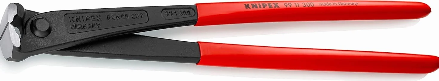 KNIPEX Tenaglia per ferraioli e cementisti tipo forte a grande forza di taglio rivestiti in resina sintetica 300 mm, 99 11 300