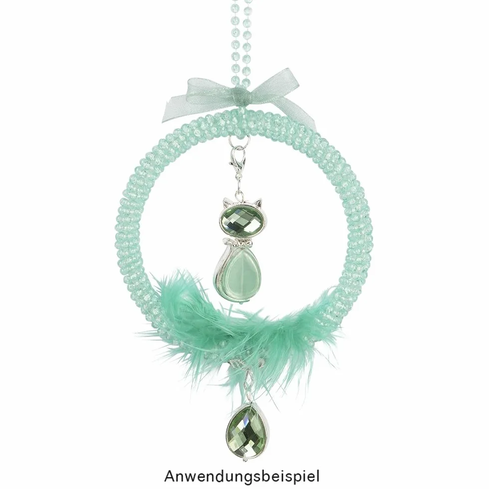 Anelli in plastica bianco per acchiappasogni Ø interno 7,7 cm Ø esterno 8,2 cm 6 mm 10 pezzi