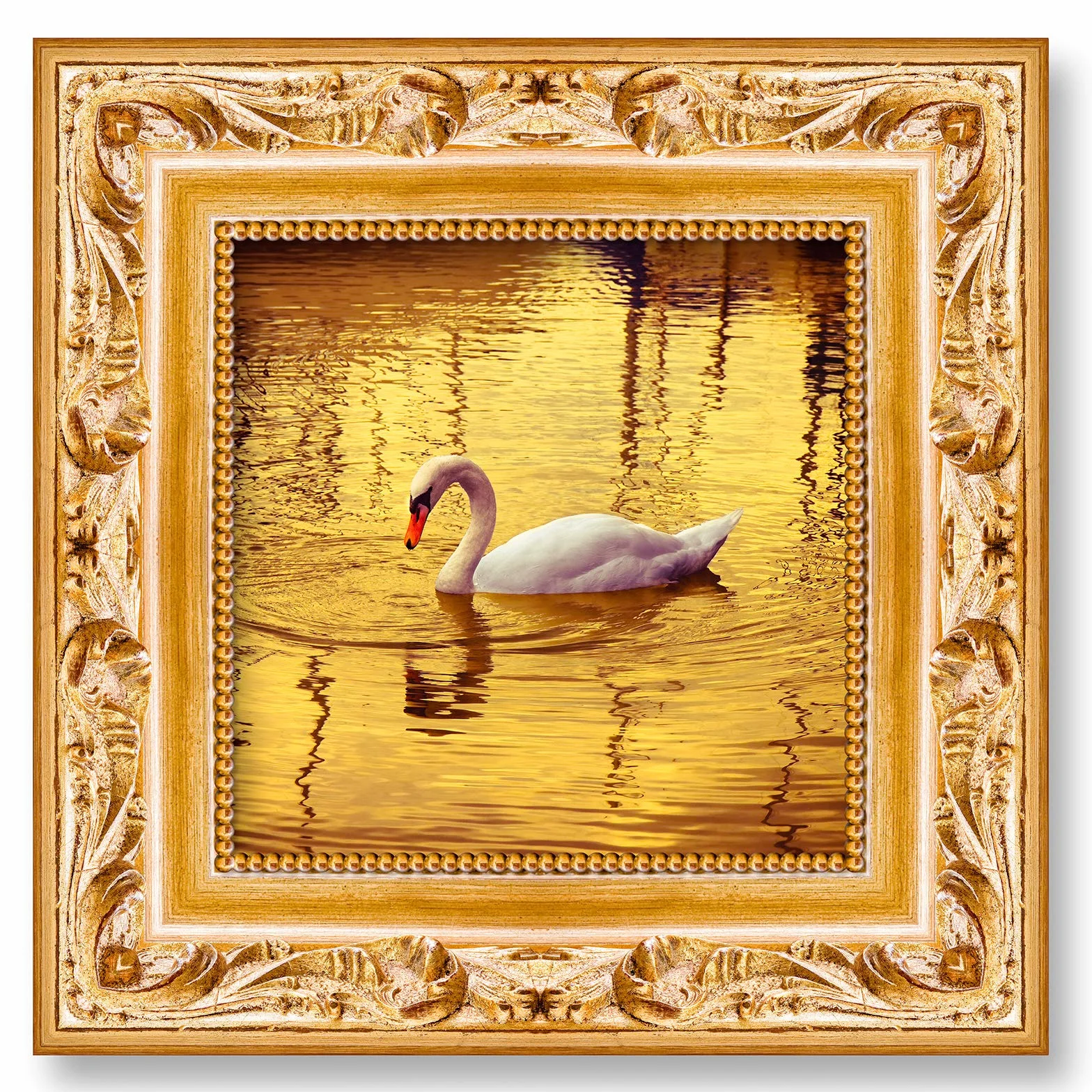 ASTARON 100 fogli fogli imitazione foglia d'oro foglio con pennello per progetto artistico, fiocchi d'oro per la decorazione di mobili per unghie in resina (14x14 cm)