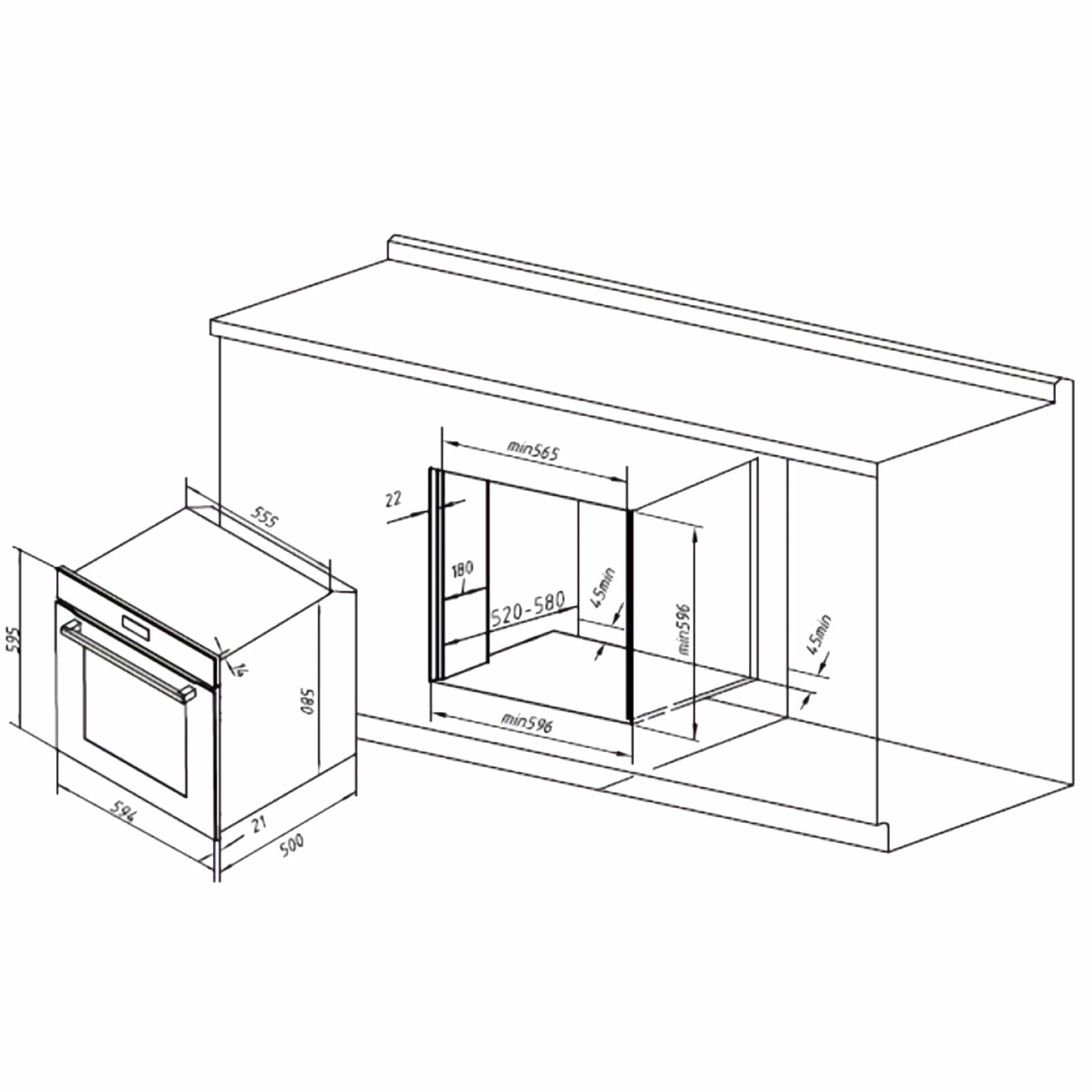 Cecotec Forno Integrabile 60 cm Bolero Hexa M226000 Glass White A. 2800 W, 72 L, 7 funzioni, modalità griglia, fan assisted grill, modalità convezione, defrost, Steam Base X2, Steam EasyClean, Steam