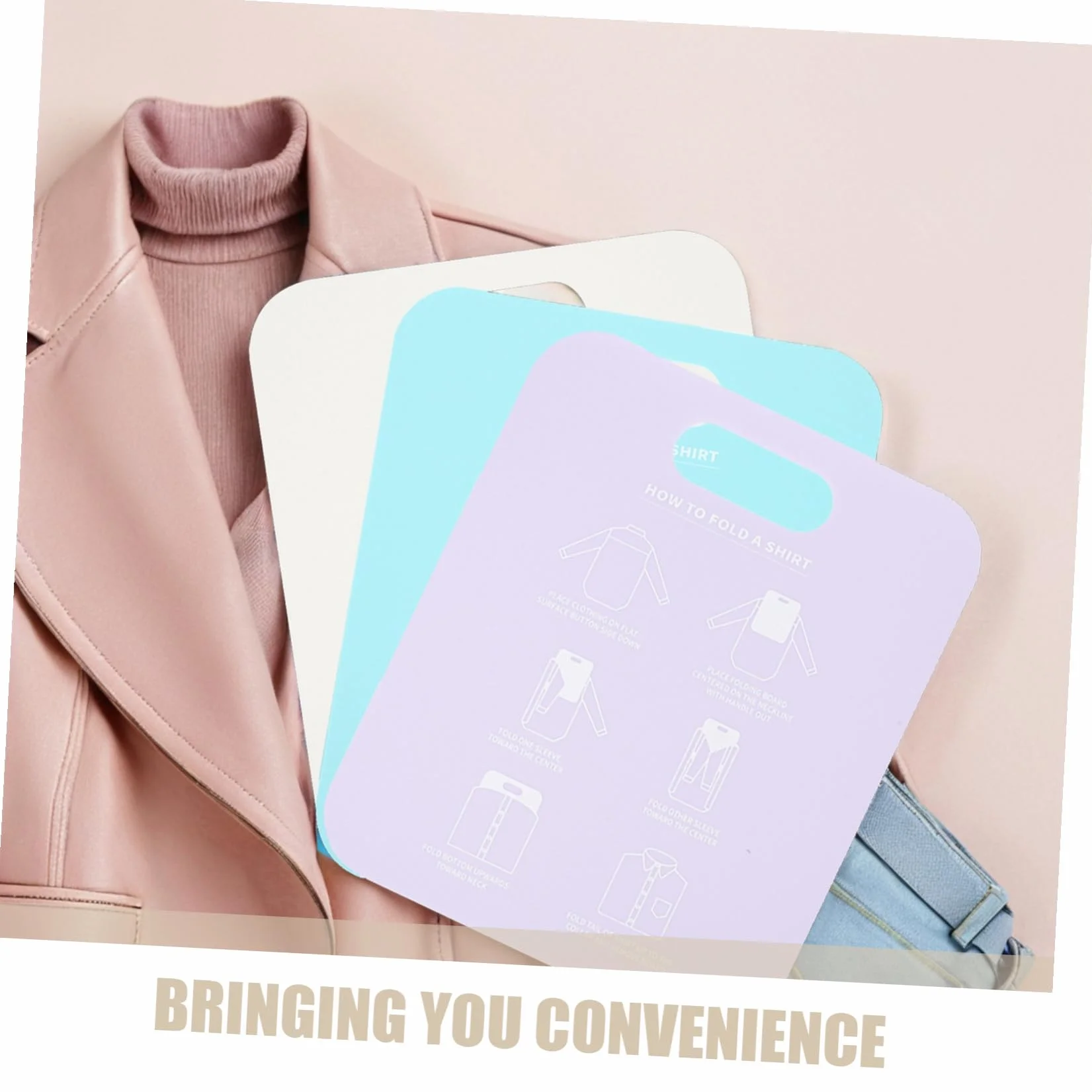 3 Pz Appendiabiti cartella pieghevole per t-shirt adulto cartoncino per camicia vestiti cartella delle magliette tavola pieghevole per maglietta domestico capi di abbigliamento