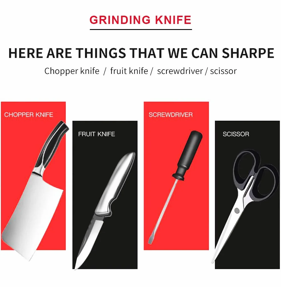 Affilacoltelli professionale elettrico mola giapponese testa rotante valido per coltello forbici cacciavite affila coltelli da cucina affilacoltelli elettrico professionale
