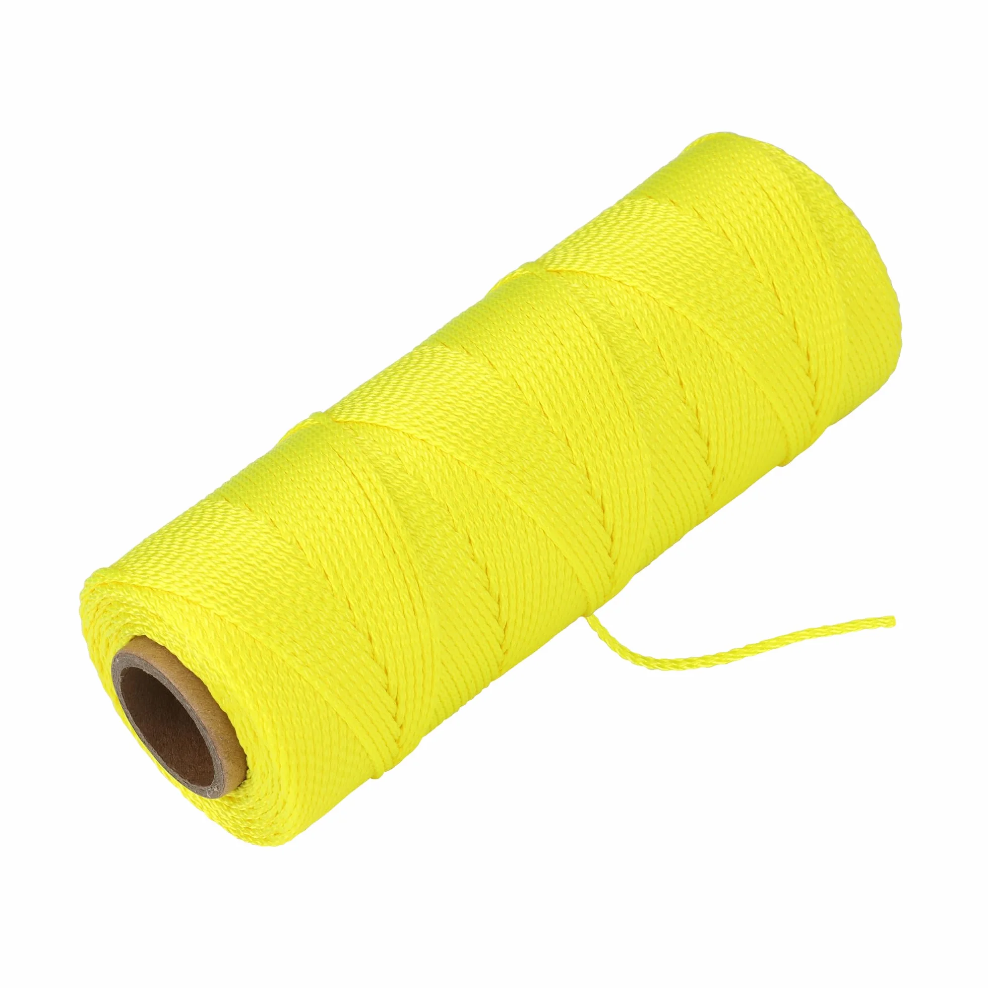 Goldblatt Filo per Muratura, Filo per Muratura in Nylon Intrecciato, Diametro 1,2 mm x 153 m, Giallo Fluo, Resistente a Intemperie e Usura, per Allineamento Pavimenti