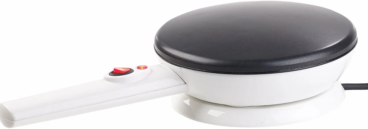 Rosenstein & Söhne Crepiere elettriche - Crepe Maker: Macchina per crêpes wireless, Non detenzione, Temperatura automatica, 20 cm, 800 W (senza fili Crepes Maker, Crepes padella, Pancakes)