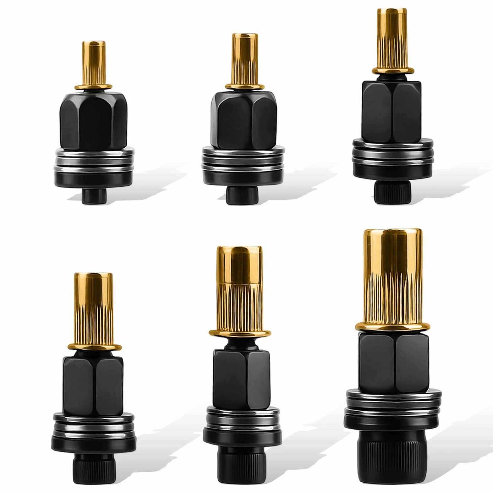 Rivettatrici Manuali Set 6 Pz Compatibile Pinze M3 M4 M5 M6 M8 M10 M12 Nero