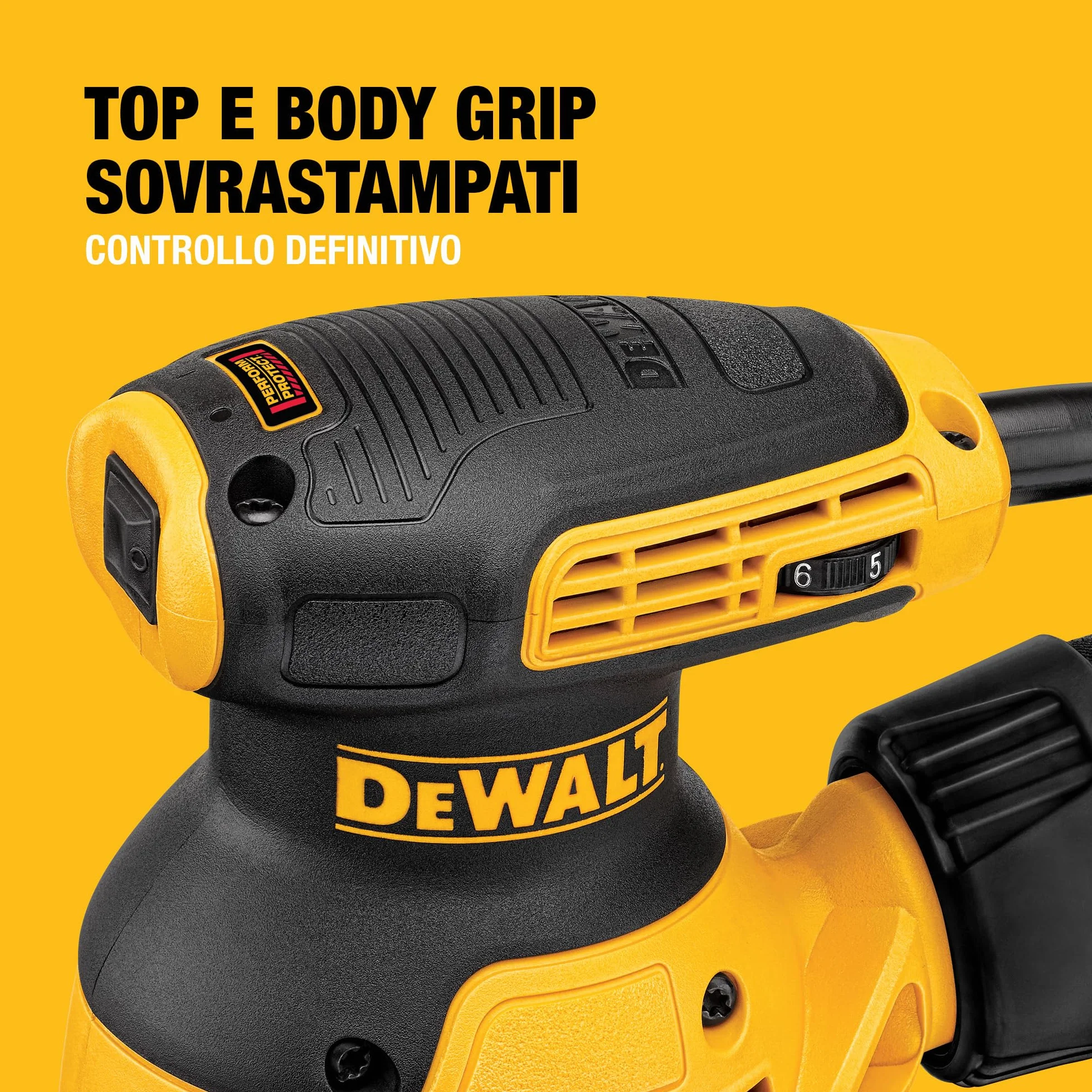DEWALT DWE6423-QS Levigatrice rotorbitale 126 mm