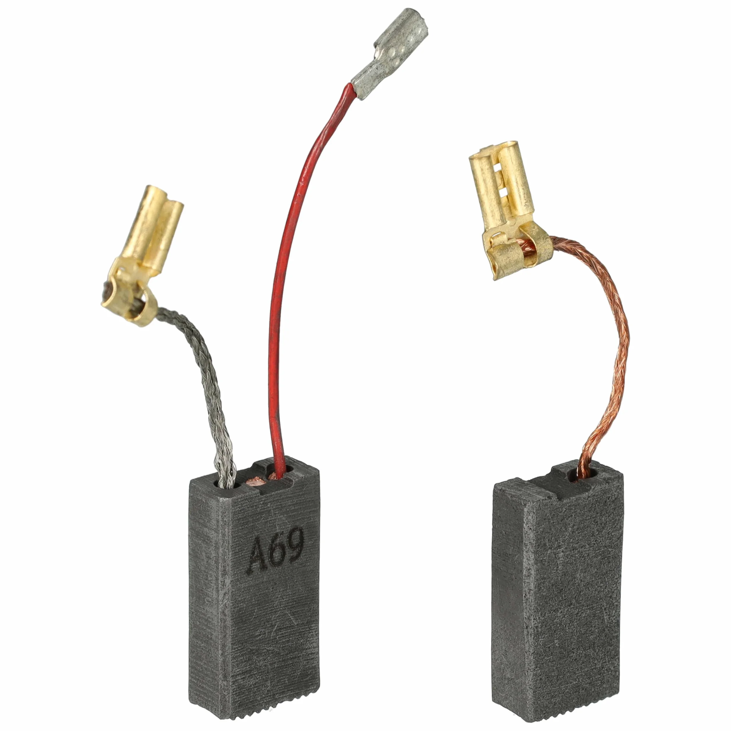 vhbw 2x spazzola carbone 23 x 12,3 x 6,2mm compatibile con Würth BMH 40-XE, 40-SE, 40-E utensile elettrico, scalpellatore