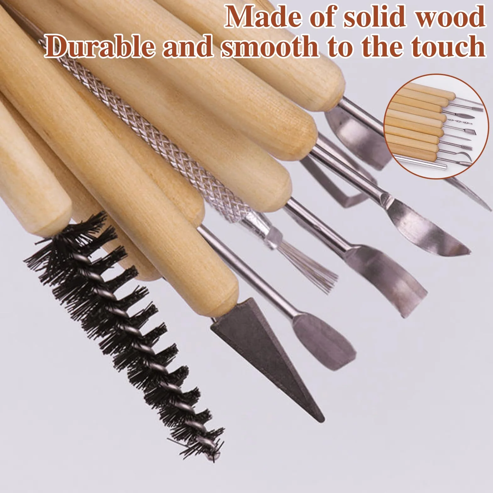 Attrezzi Scultura Argilla,66 Pezzi Attrezzi Ceramica,Sculpting Tool con Sacchetto di Stoccaggio,Utensili Ceramiche Professionale per Scultura in Argilla e Cake Torta Design ecc
